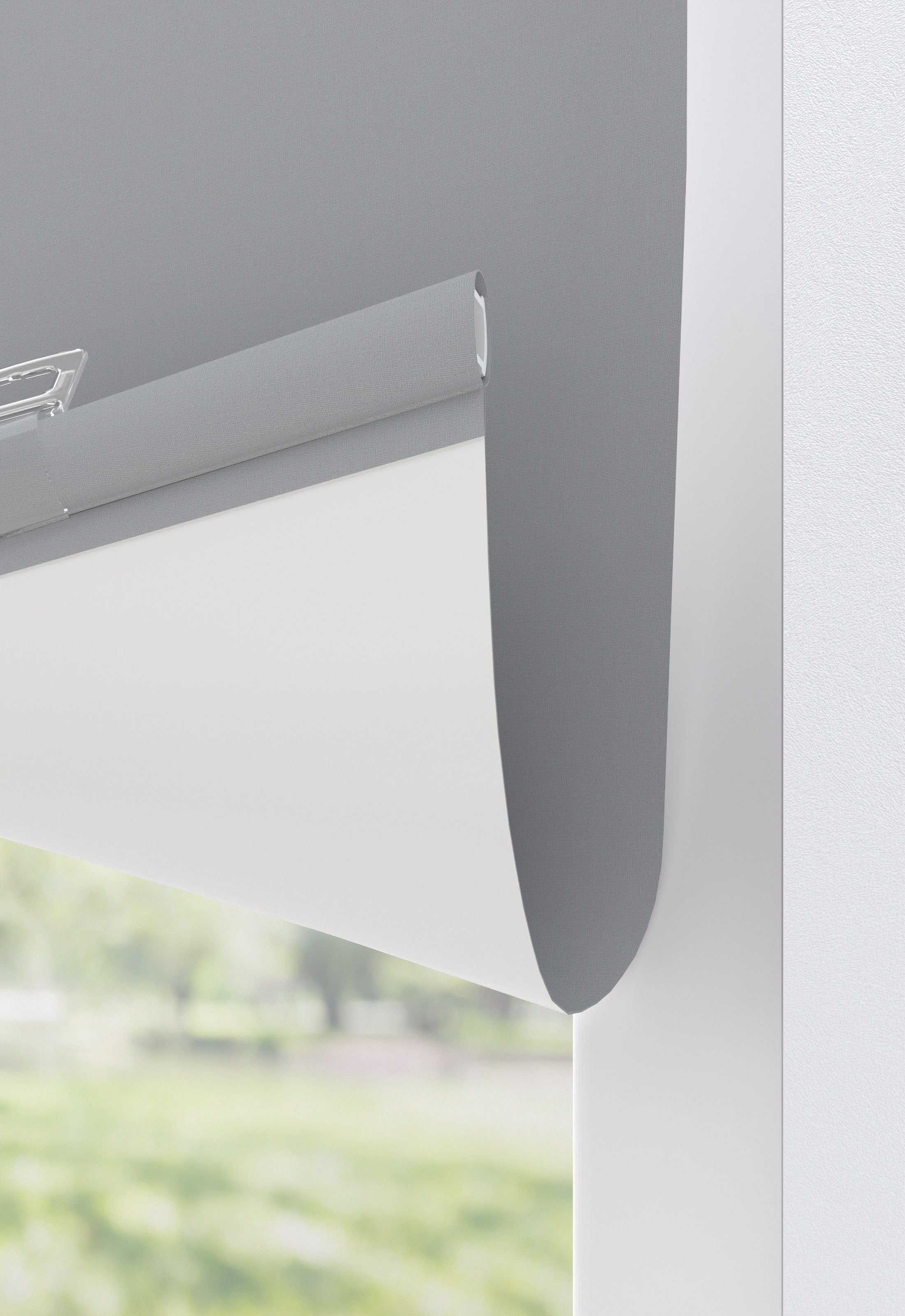 my home Rollo »Ina«, abdunkelnd, Hitzeschutz-energiesparend-Wärmedämmung, mit Bohren/ohne Bohren, freihängend, weiße Rückseite, Klemmfix oder Schraubmontage