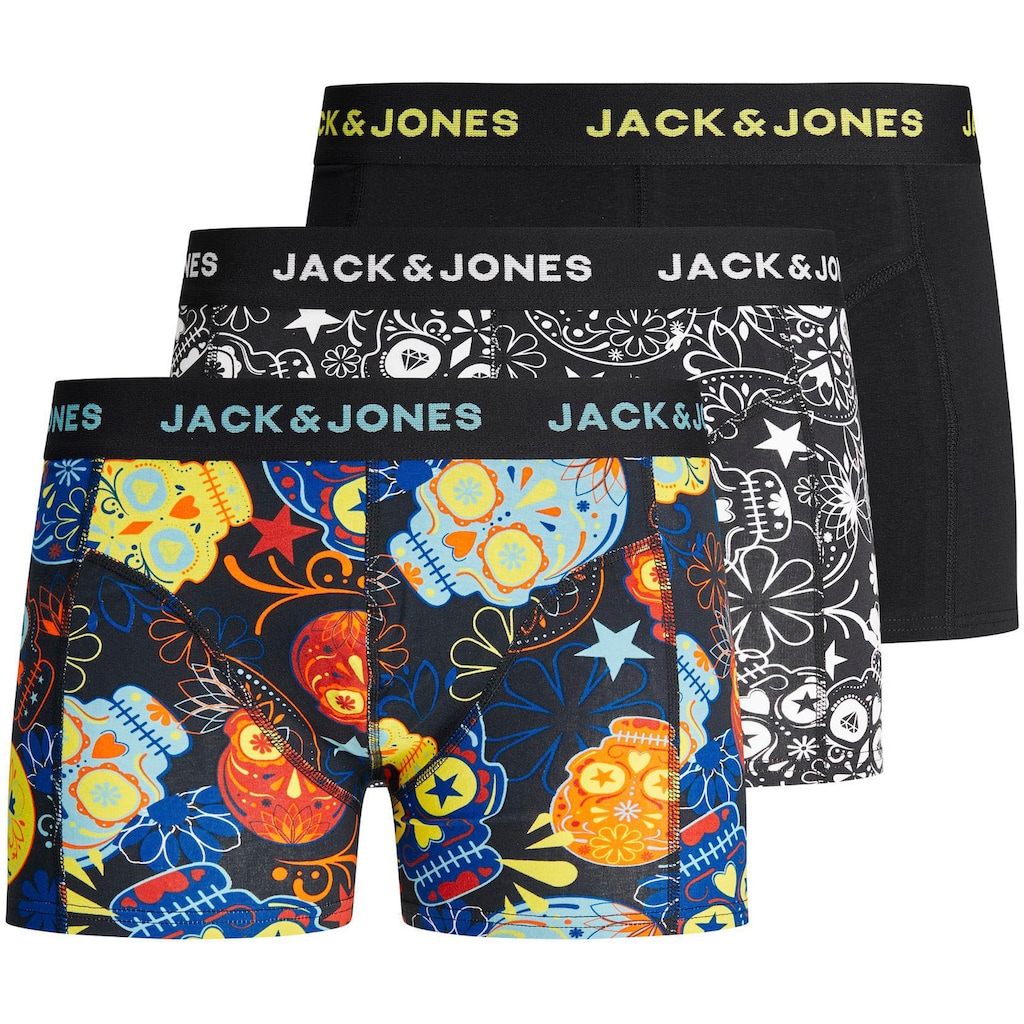 Jack & Jones Junior Trunk »JACSUGAR SKULL TRUNKS 3 PACK NOOS JNR«, (Packung, 3 St.)