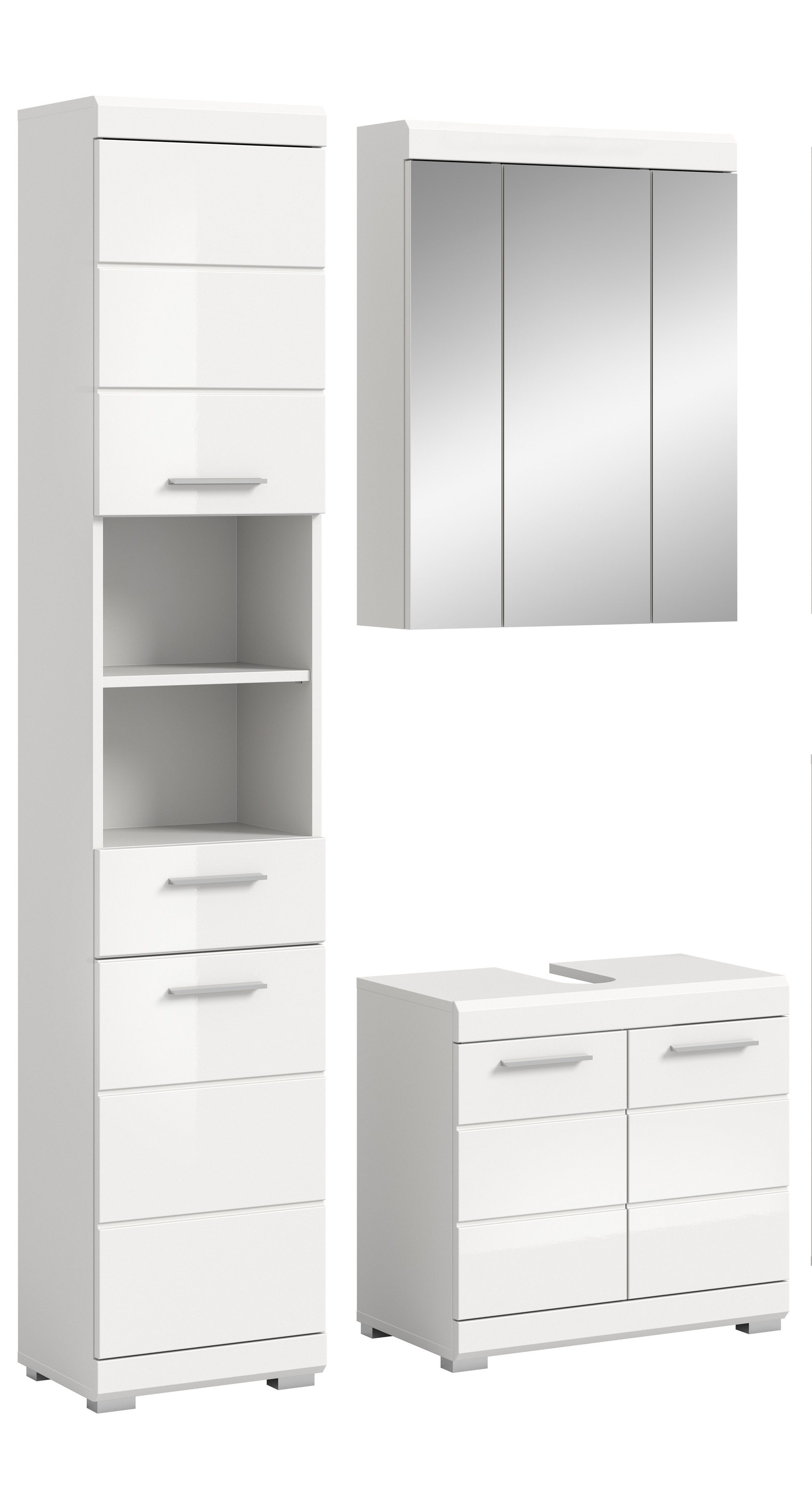 INOSIGN Badmöbel-Set »Siena, 3 teilig, bestehend aus:«, (Set), Hochschrank, günstig online kaufen