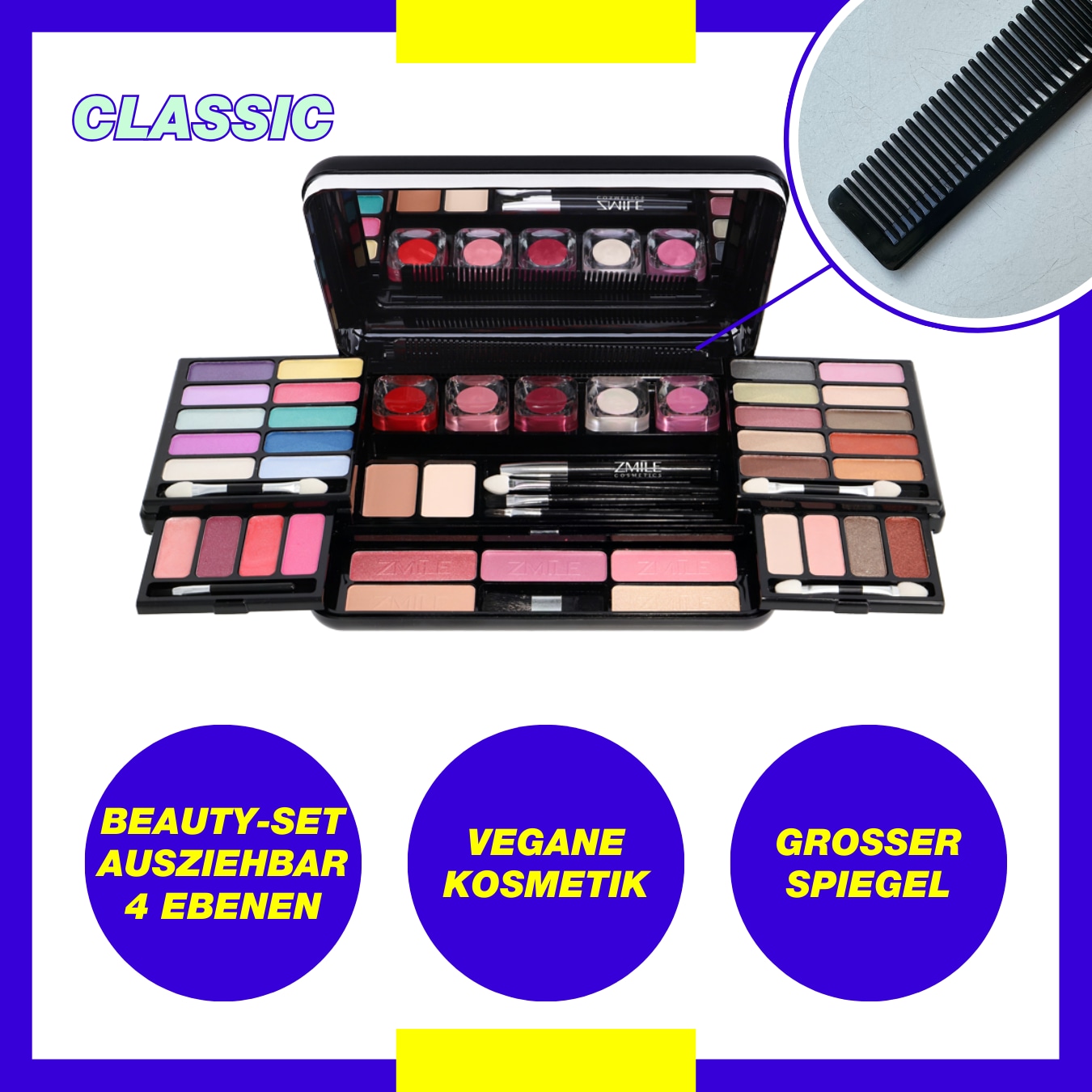 ZMILE COSMETICS Kosmetik-Set »Make-up Set 'Classic'«, (Packung, 51 tlg.), mit veganer Formulierung