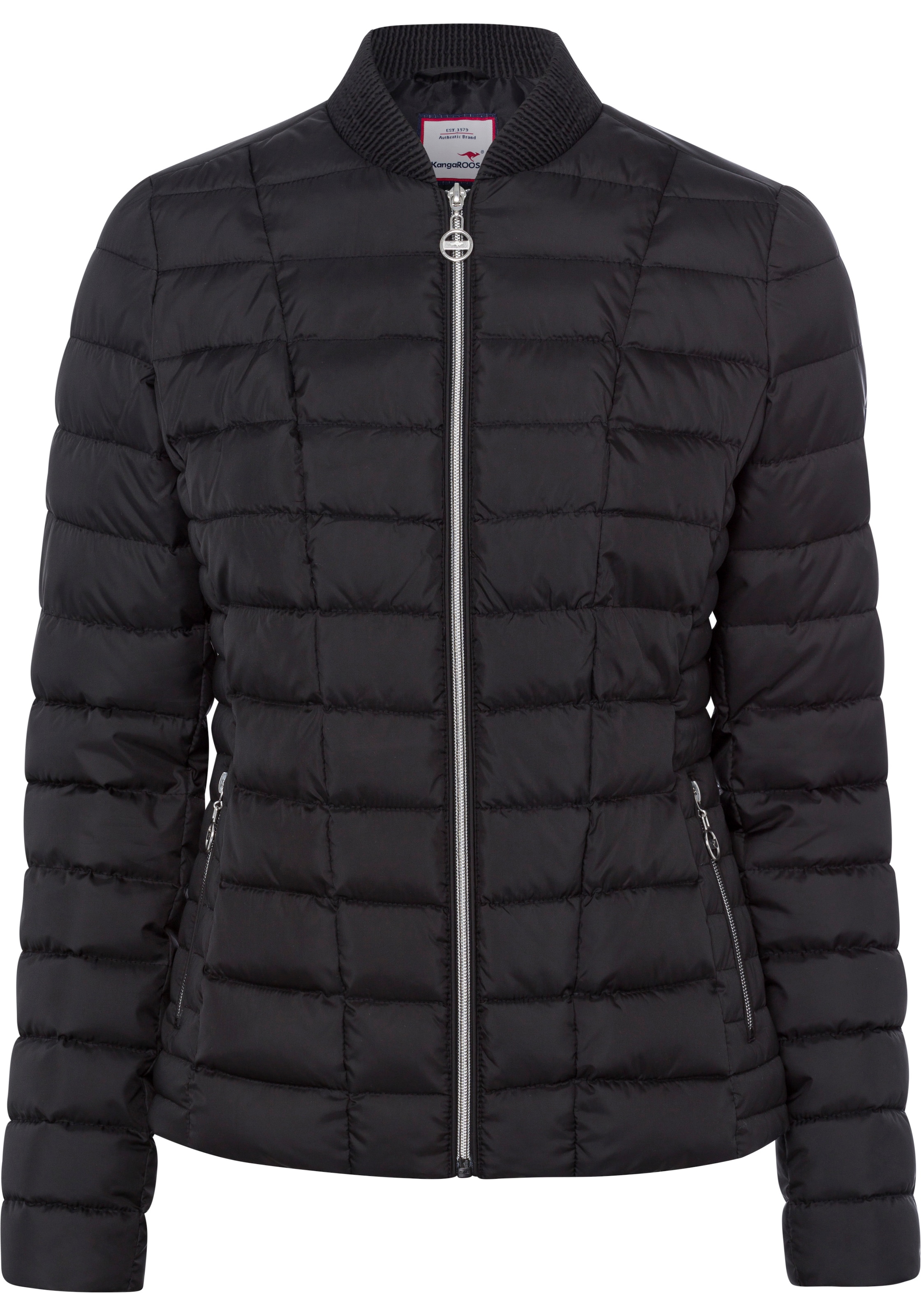 KangaROOS Steppjacke, figurbetonter Schnitt, hüftlange Passform
