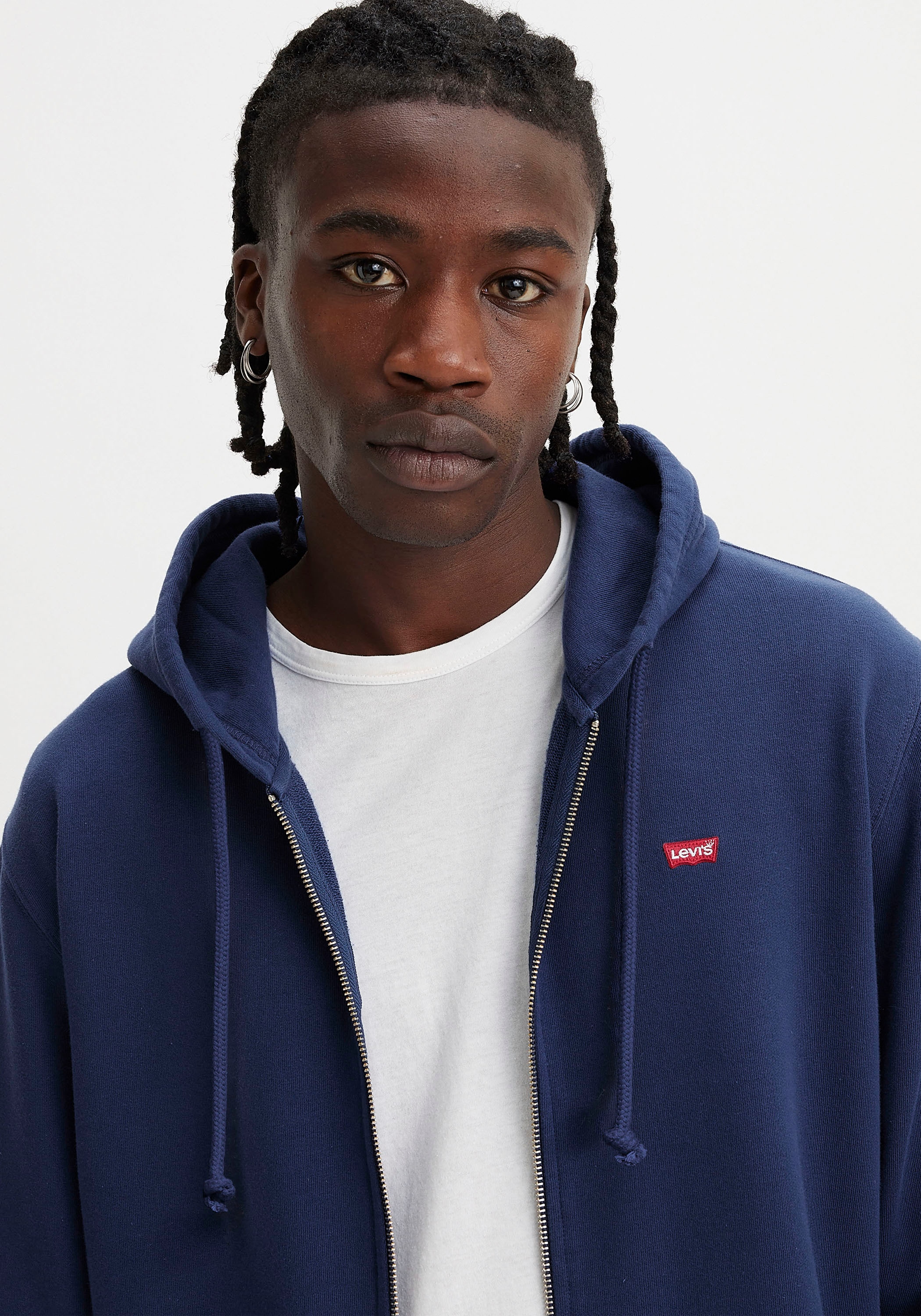 Levi's® Kapuzensweatjacke »NEW ORIGINAL ZIP UP« mit Logo-Stickerei und Kängurutasche