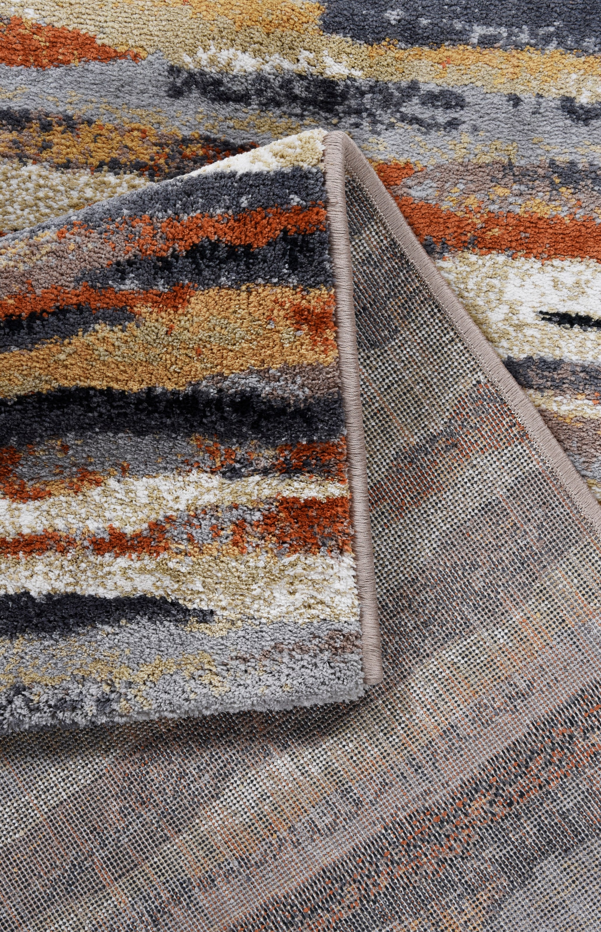 Gino Falcone Teppich »Anna Maria Stripe« rechteckig 20 mm Höhe Kurzflor, modernes Design, Wohnzimmer