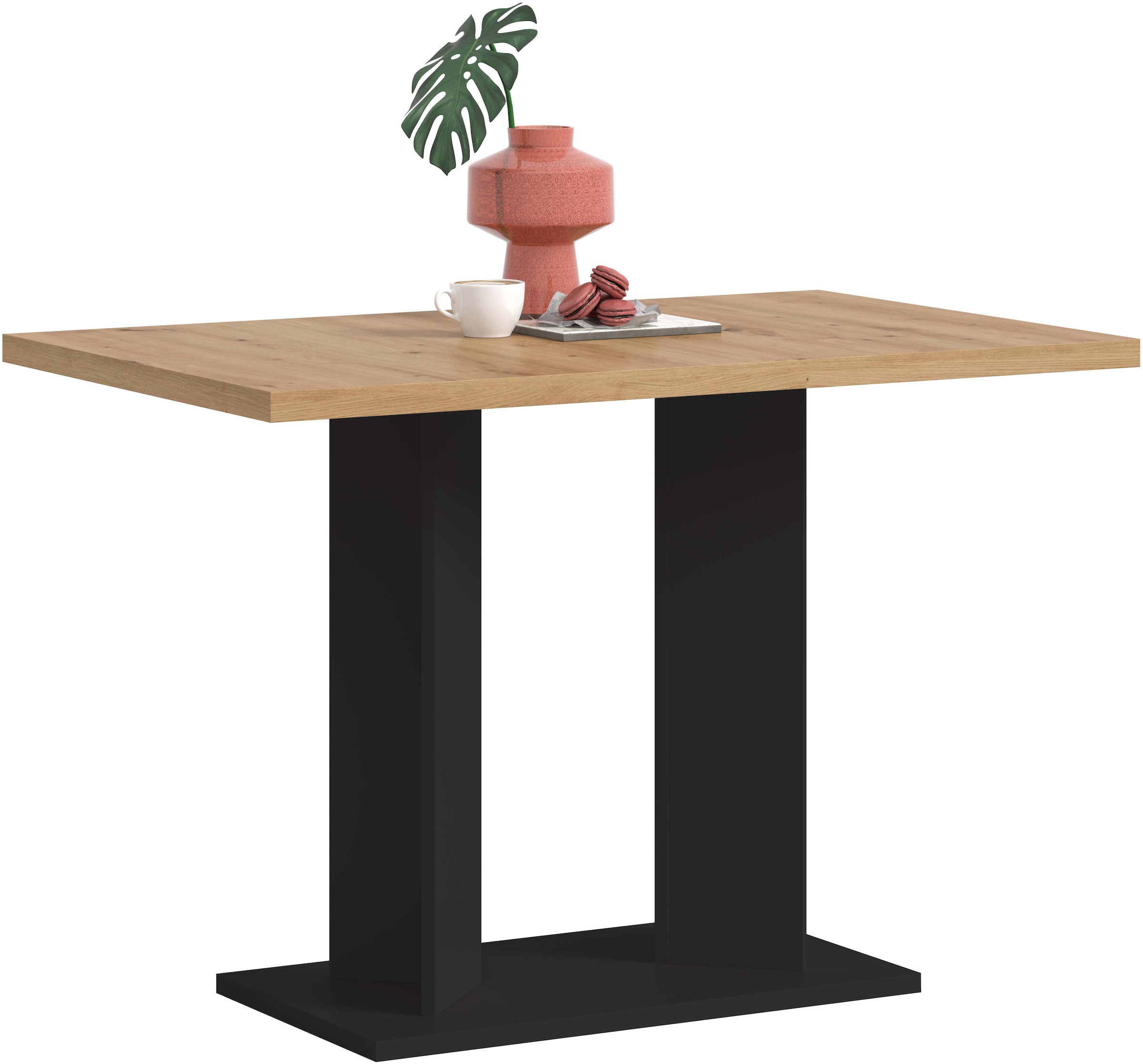 Home affaire Esstisch »GERO, 110x76x70 cm, mit Säulengestell« in verschiedenen Ausführungen erhältlich, 1 Stk. tlg. Tisch, Esstisch, Esszimmer, Esszimmertisch, Küchetisch, Bartisch