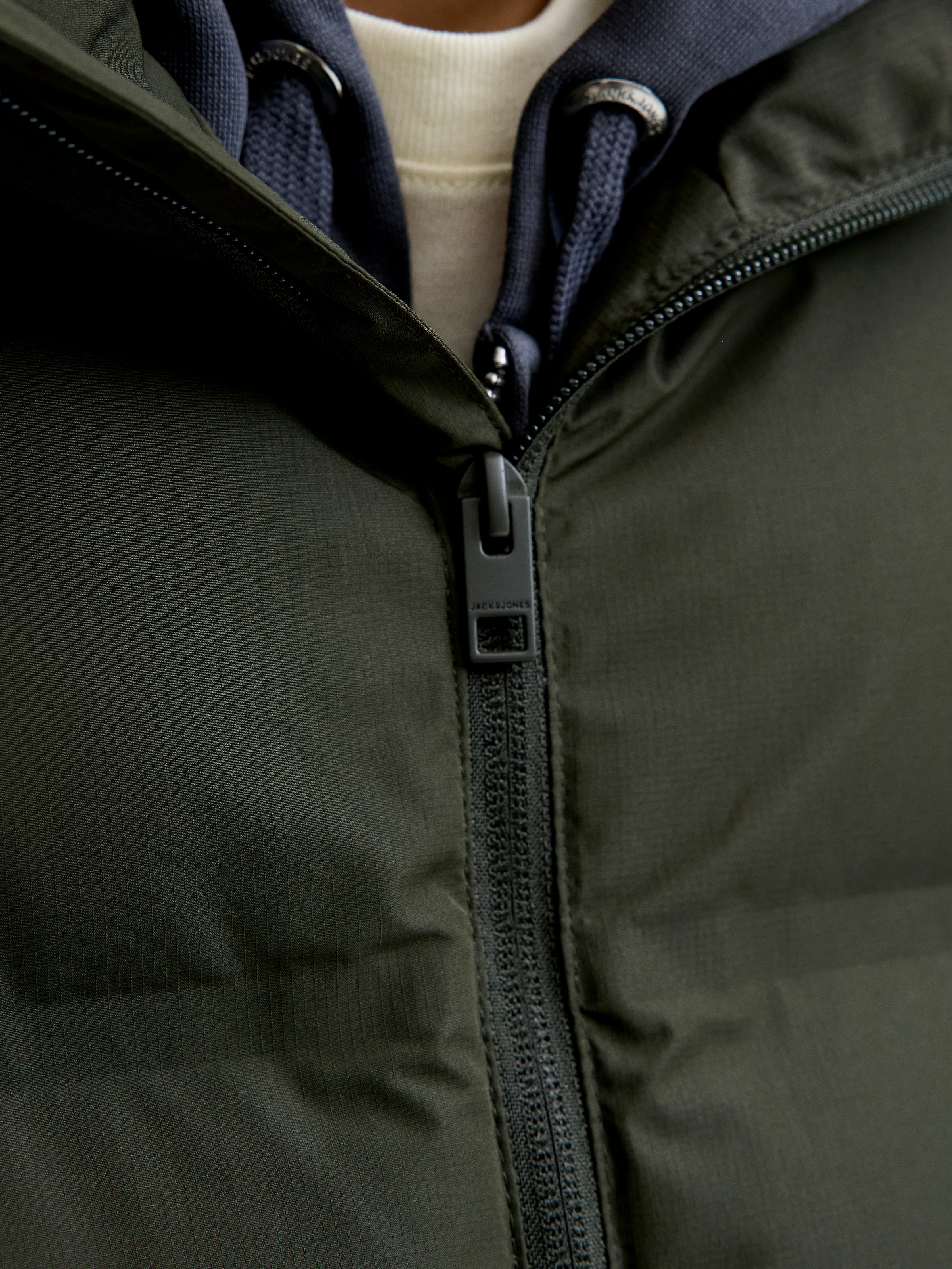 Jack & Jones Steppjacke »JJESOHO PUFFER COLLAR SN«, ohne Kapuze