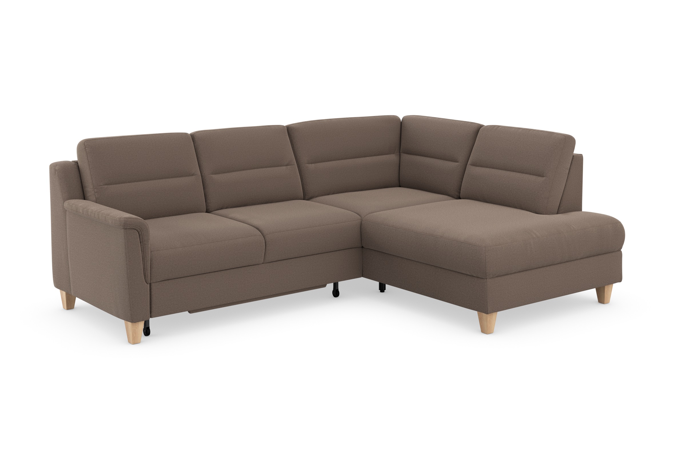 sit&more Ecksofa »Farö L-Form«, inklusive Federkern, wahlweise mit Bettfunktion und Bettkasten