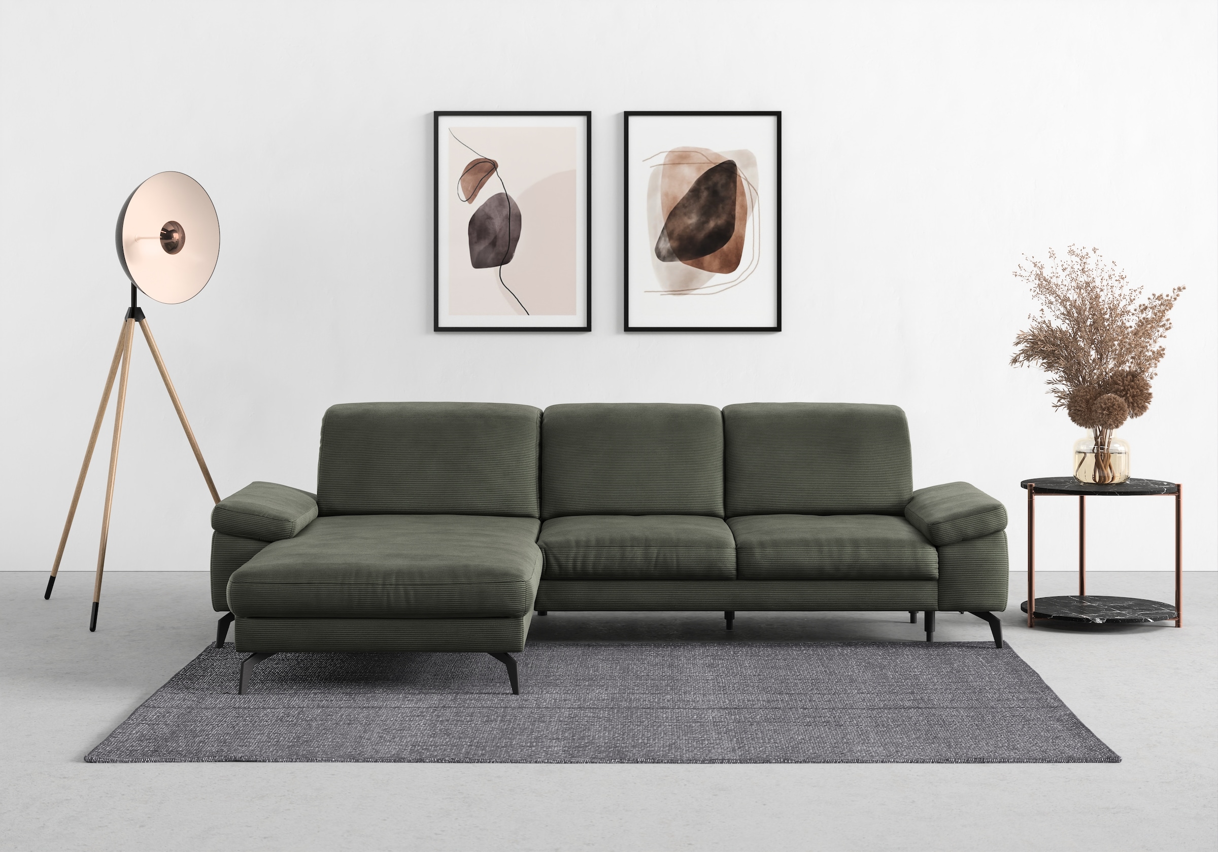 sit&more Ecksofa »Cabana L-Form« Recamiere, wahlweise mit Sitztiefen-, Arml günstig online kaufen