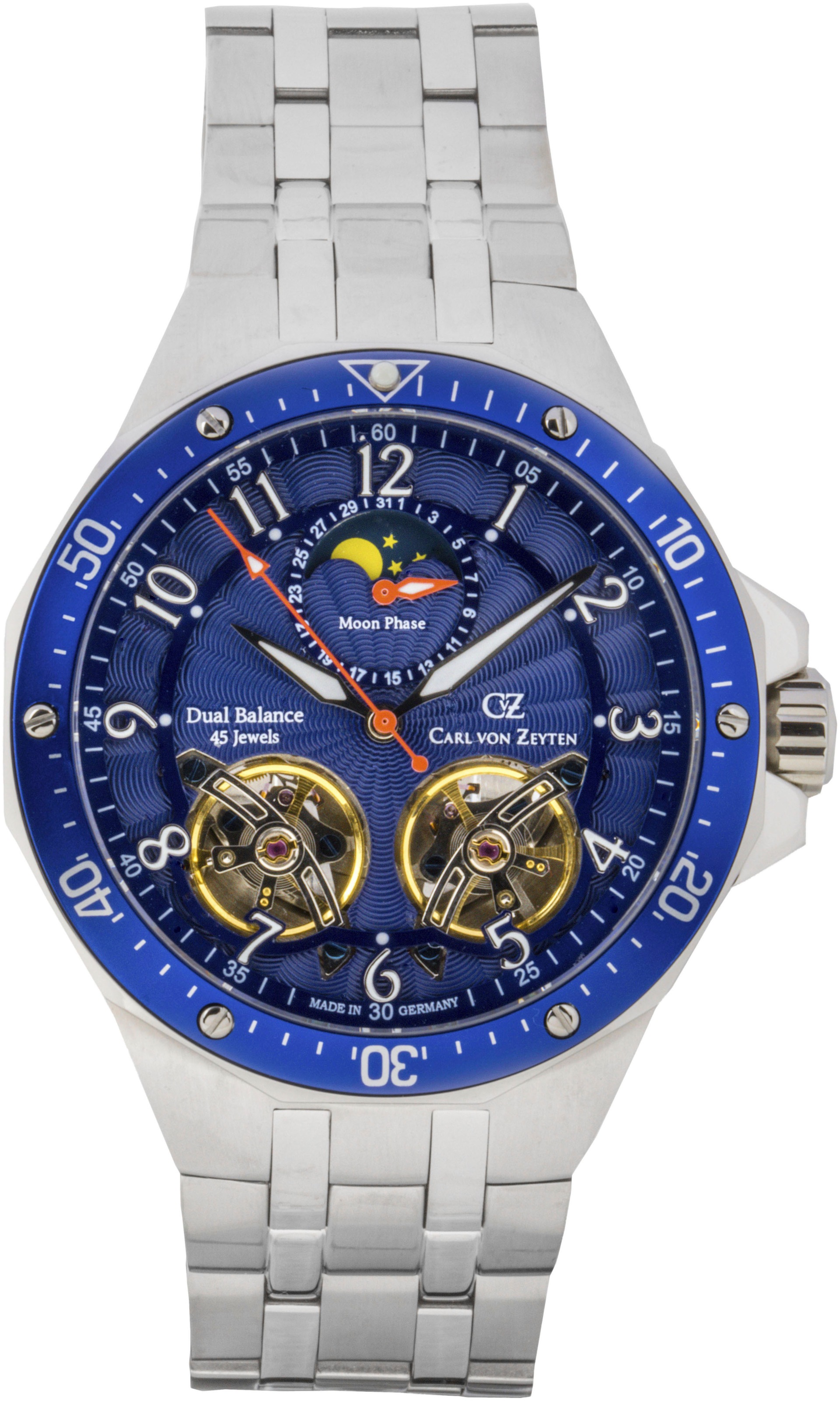 Carl von Zeyten Automatikuhr »Kirchzarten« Armbanduhr, Herrenuhr, Made in Germany, Mechanische Uhr