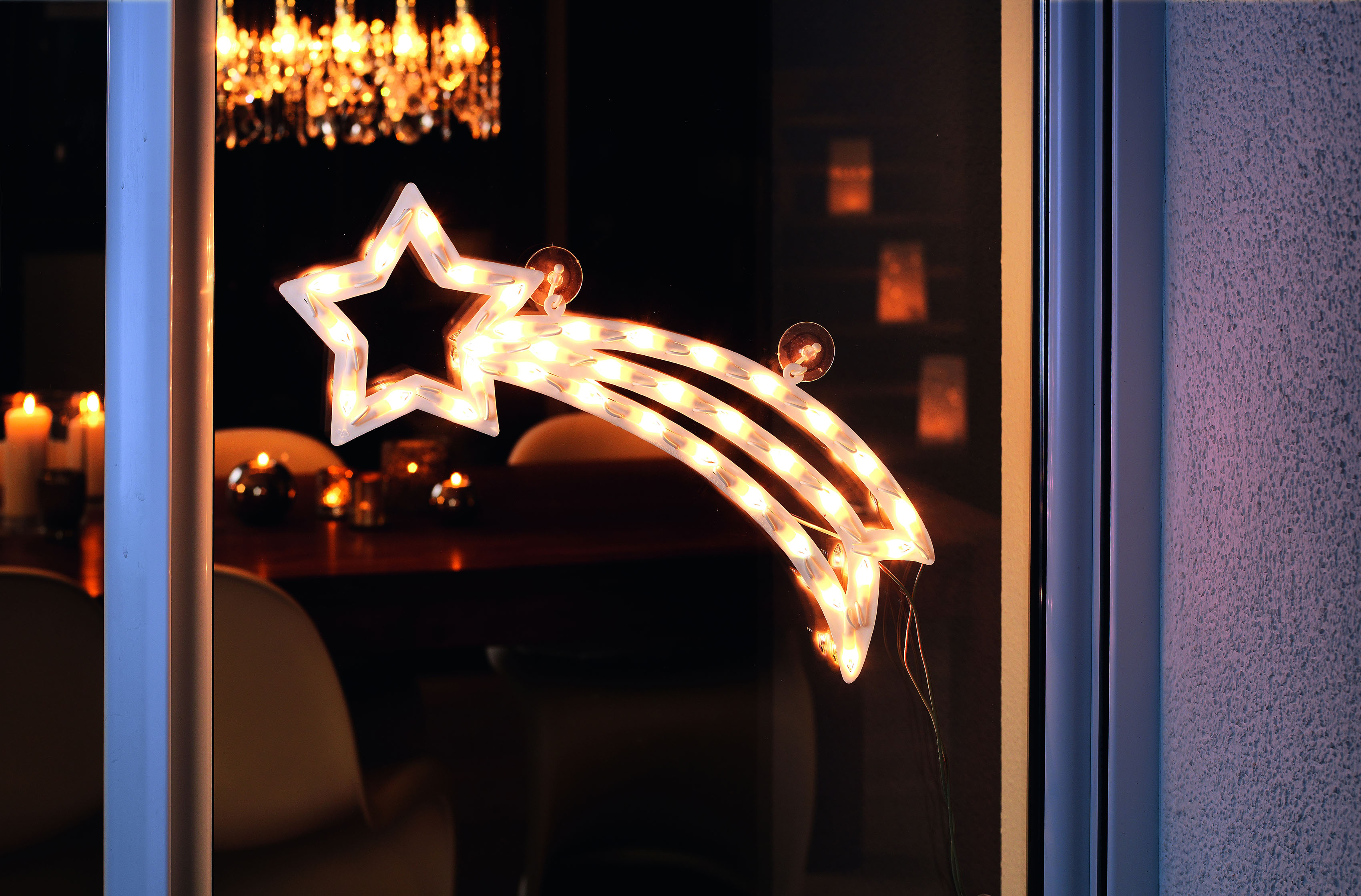 LEDs »Shootingstar«, LIGHTS 13 auf cm Wandlampe,Tischlampe kaufen MARQUEE Rechnung Dekolicht flammig-flammig, 13 - Shootingstar festverbauten mit 23x12 LED