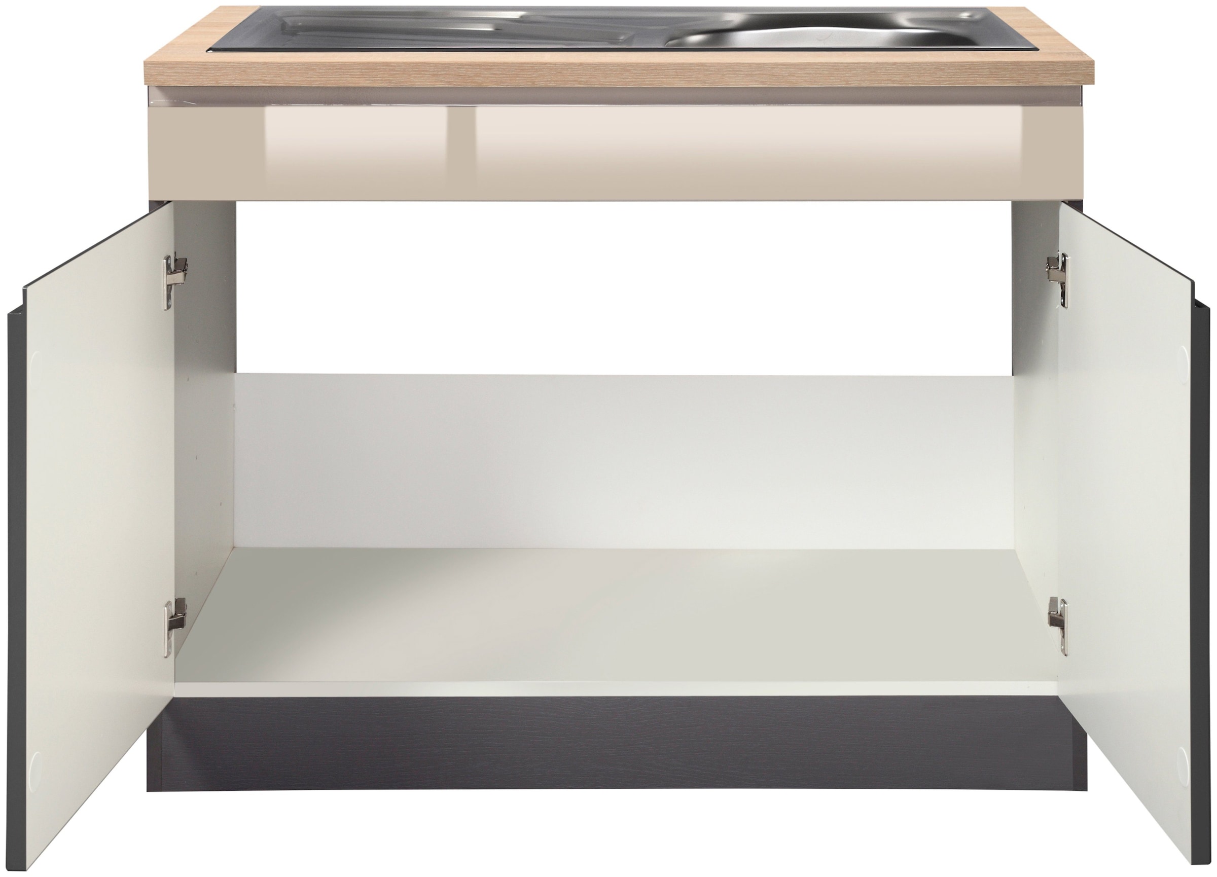 HELD MÖBEL Spülenschrank »Virginia«, 100 cm breit, inklusive Einbauspüle