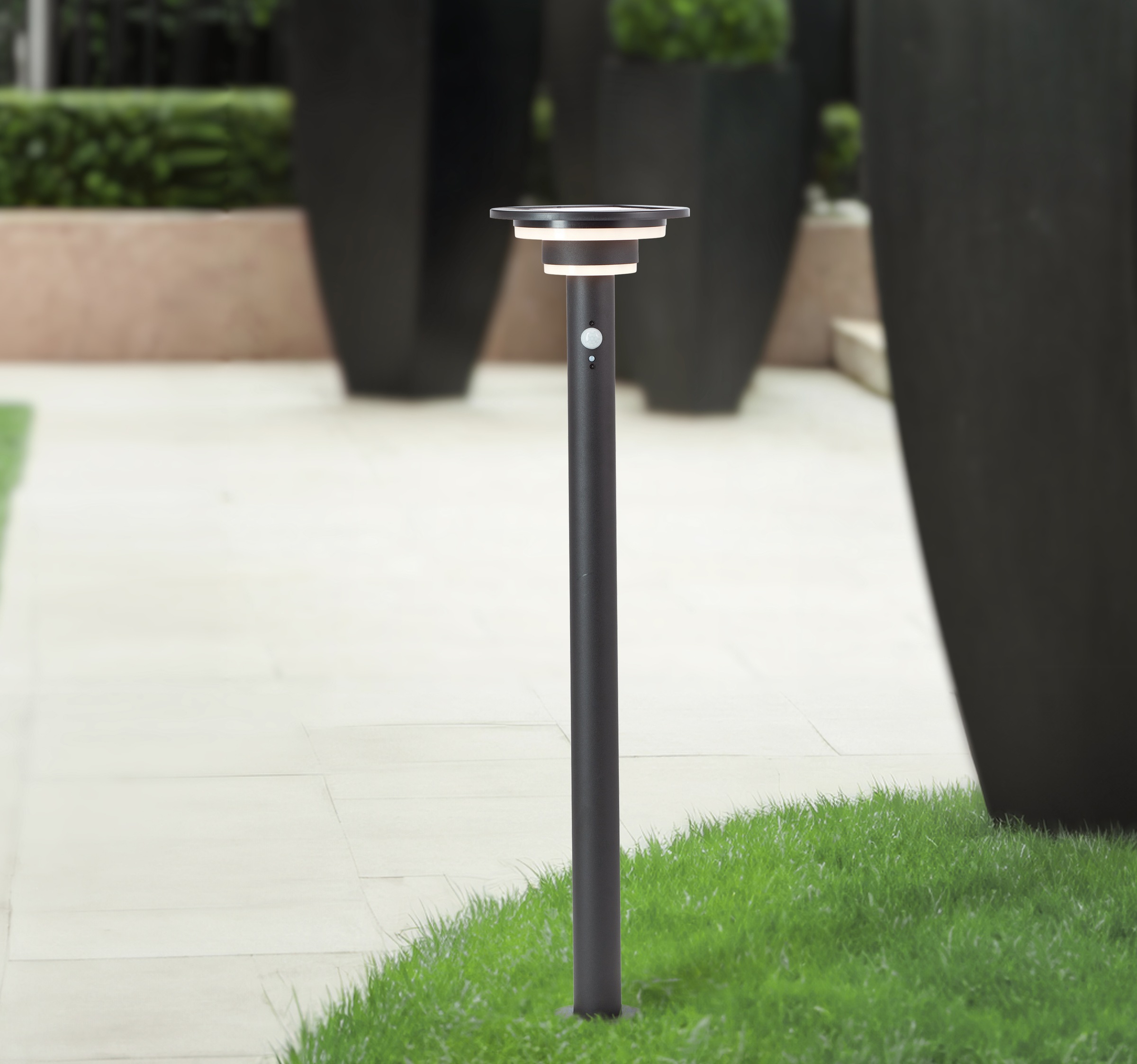 Brilliant LED Außen-Stehlampe »Garvina« 1 Stk. Warmweiß Solar, 85 cm, 430 l günstig online kaufen