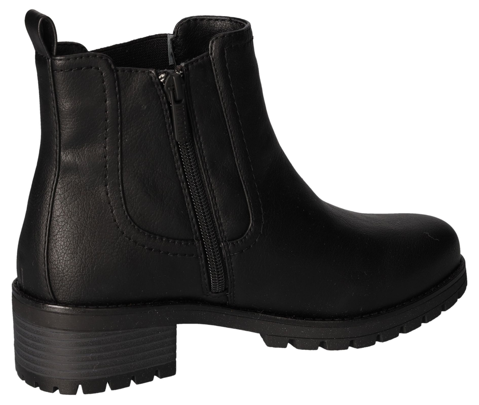 Mustang Shoes Chelseaboots, Stiefelette, Blockabsatz, mit seitlichem Stretch