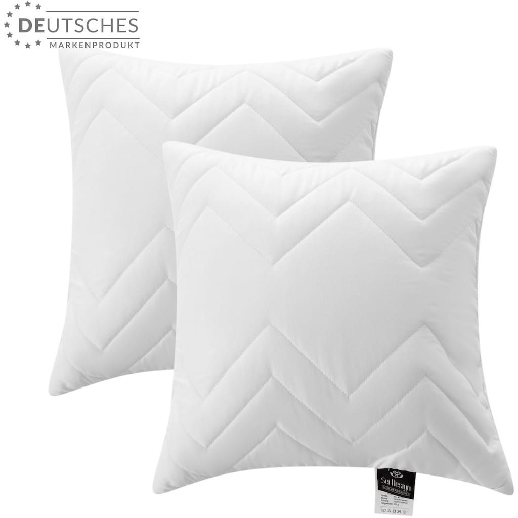 SEI Design Microfaserkissen »Classic Dream«, Füllung: 100% Polyester, Bezug: 100% Polyester, (2 St.)