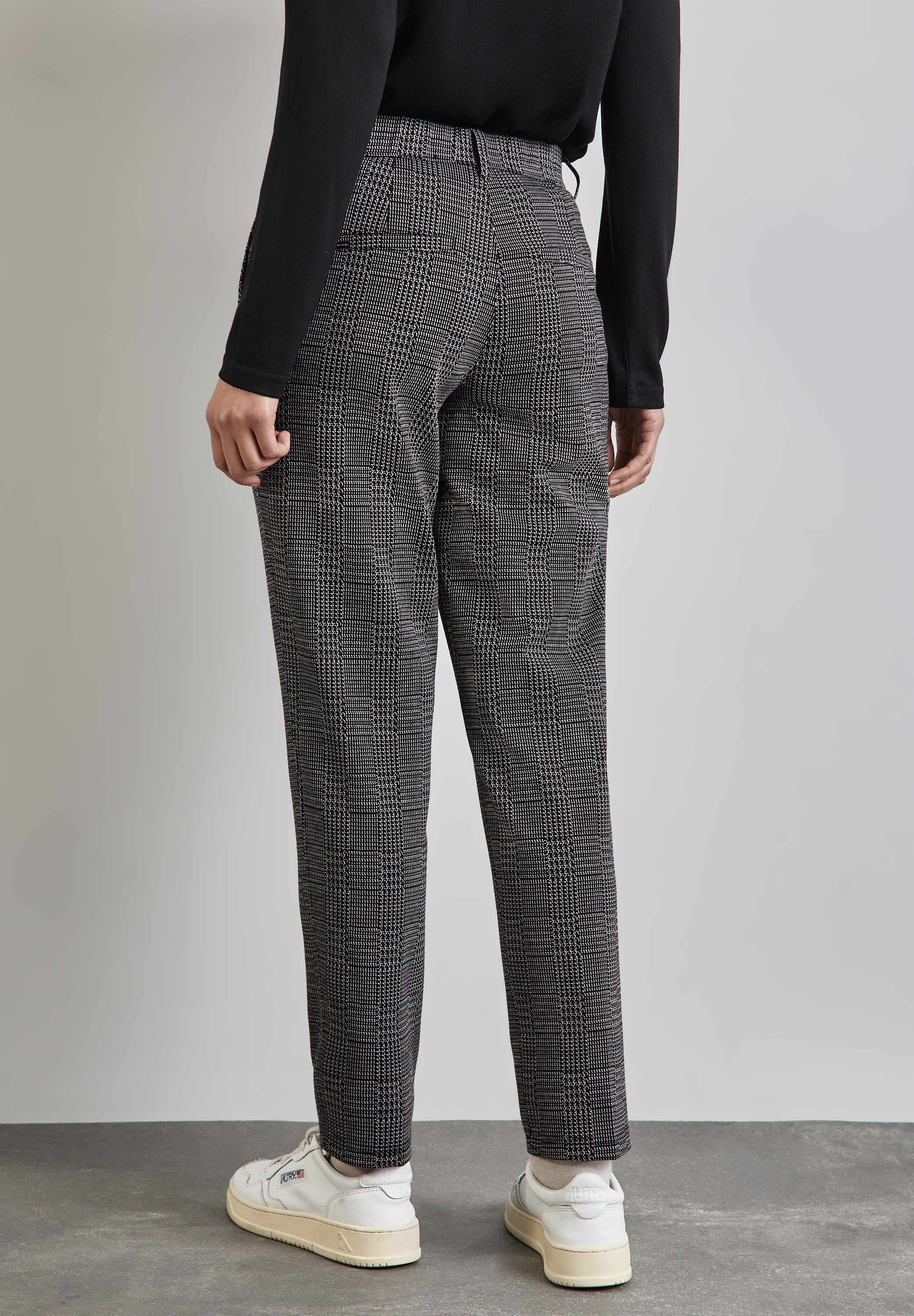 STREET ONE Chinohose »Style Chino Check«, kariert