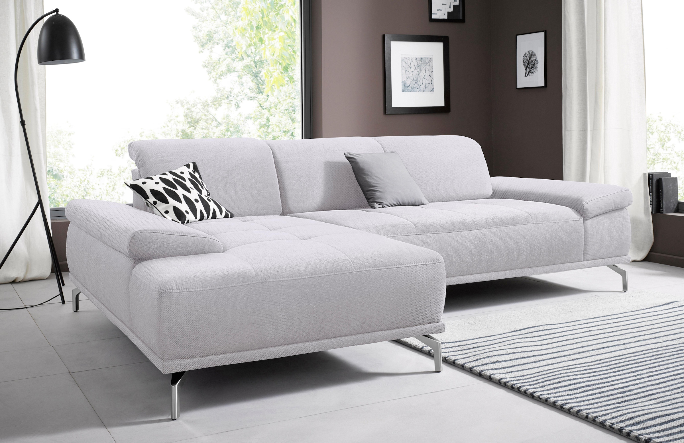 Places of Style Ecksofa »Caluna«, Inkl.Sitztiefenverstellung, wahlweise mit günstig online kaufen