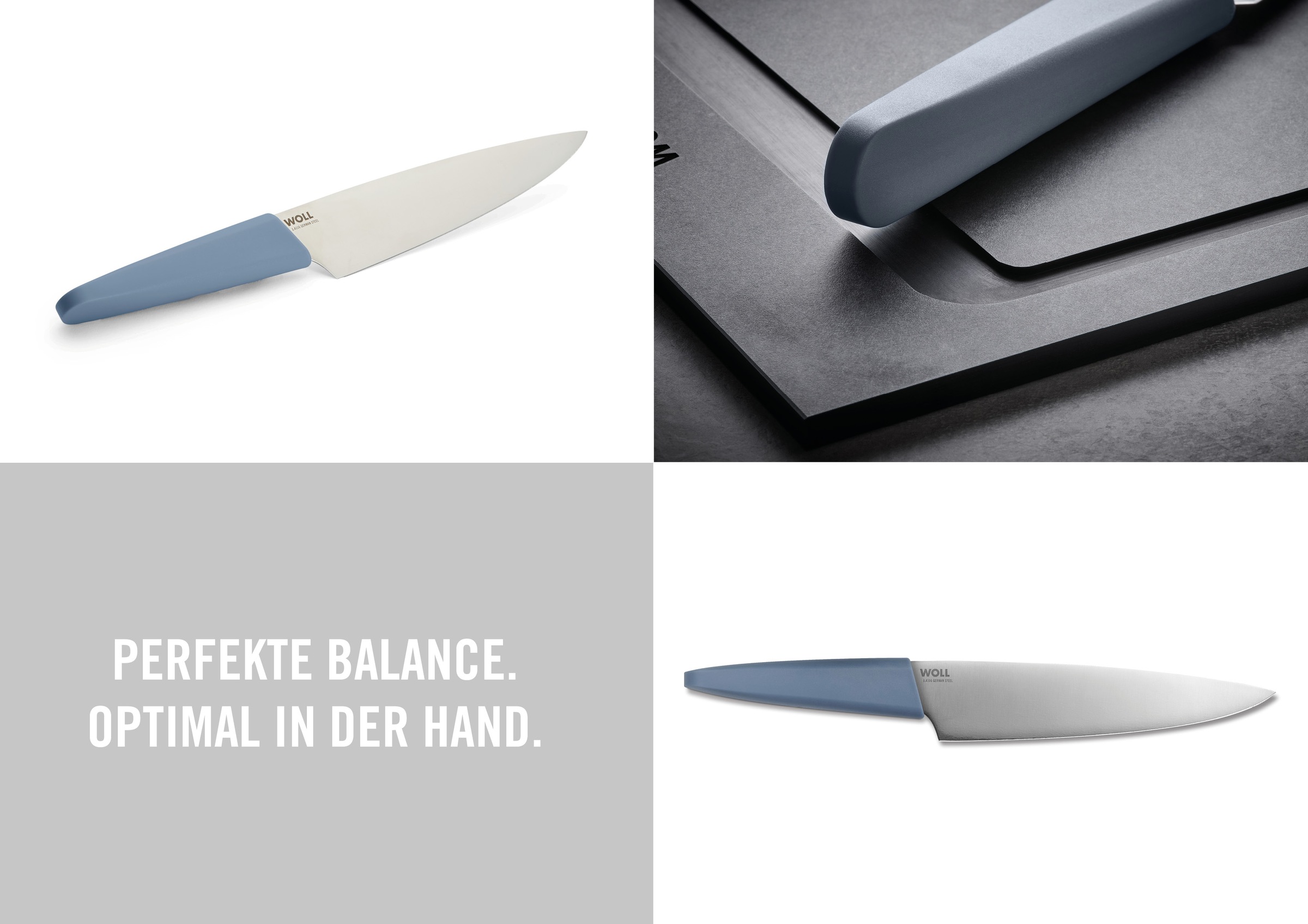 WOLL Kochmesser »Cutting Edge« aus deutschem Edelstahl gemäß DIN 1.4116