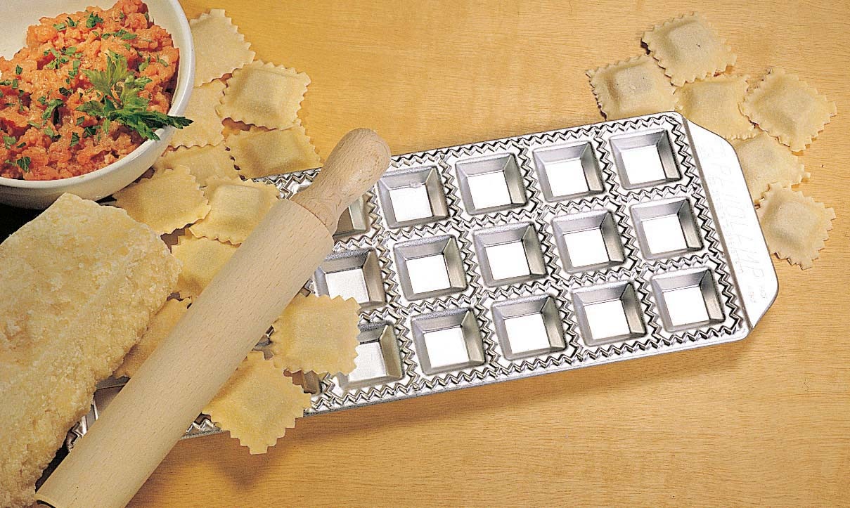 imperia Ravioliform »Ravioli Classici« Aluminium, für 36 Ravioli, inkl. Nudelholz, Aluminium