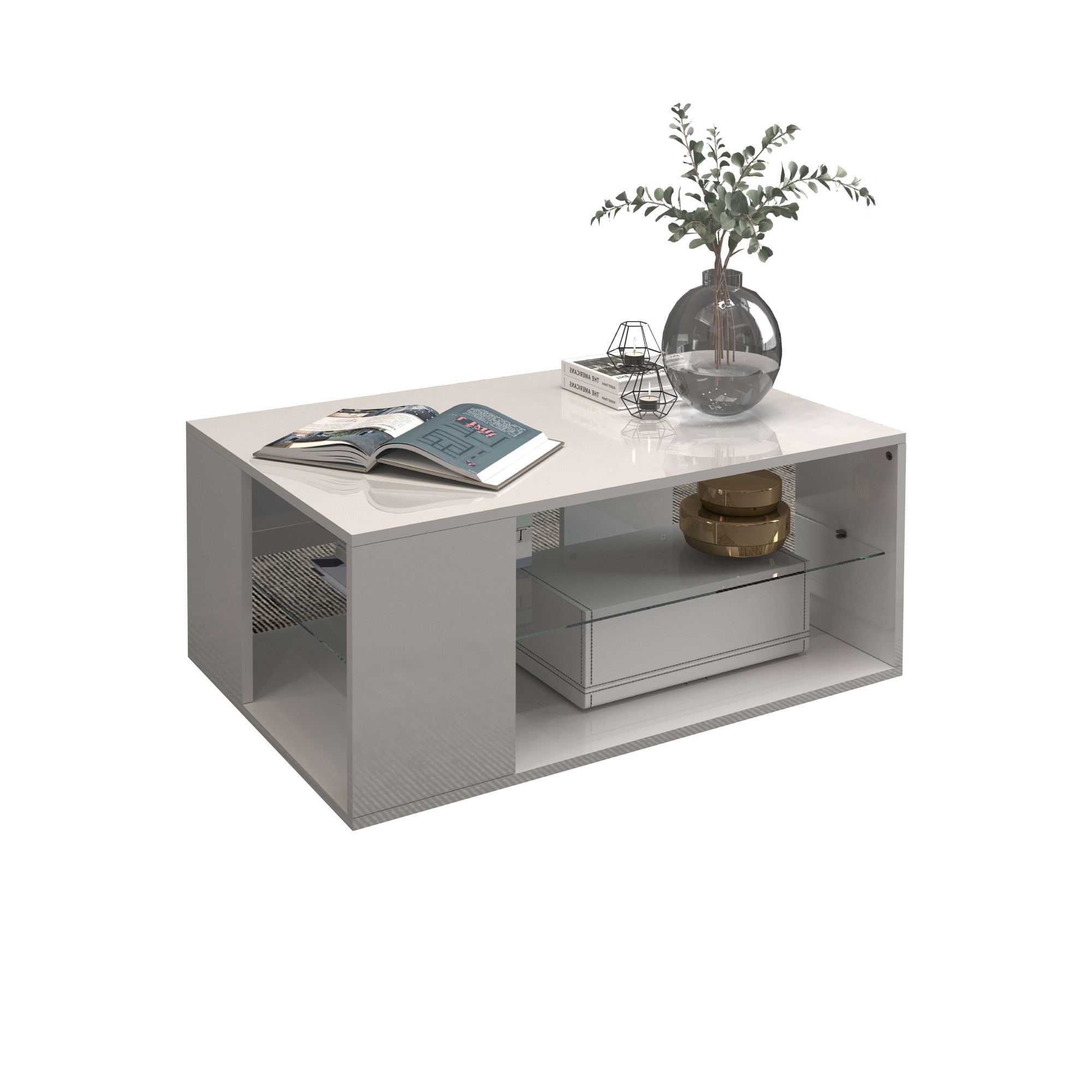 INOSIGN Couchtisch »Egypt Couchtisch,Sofatisch«, (1 St.), Aus glänzend weiß günstig online kaufen