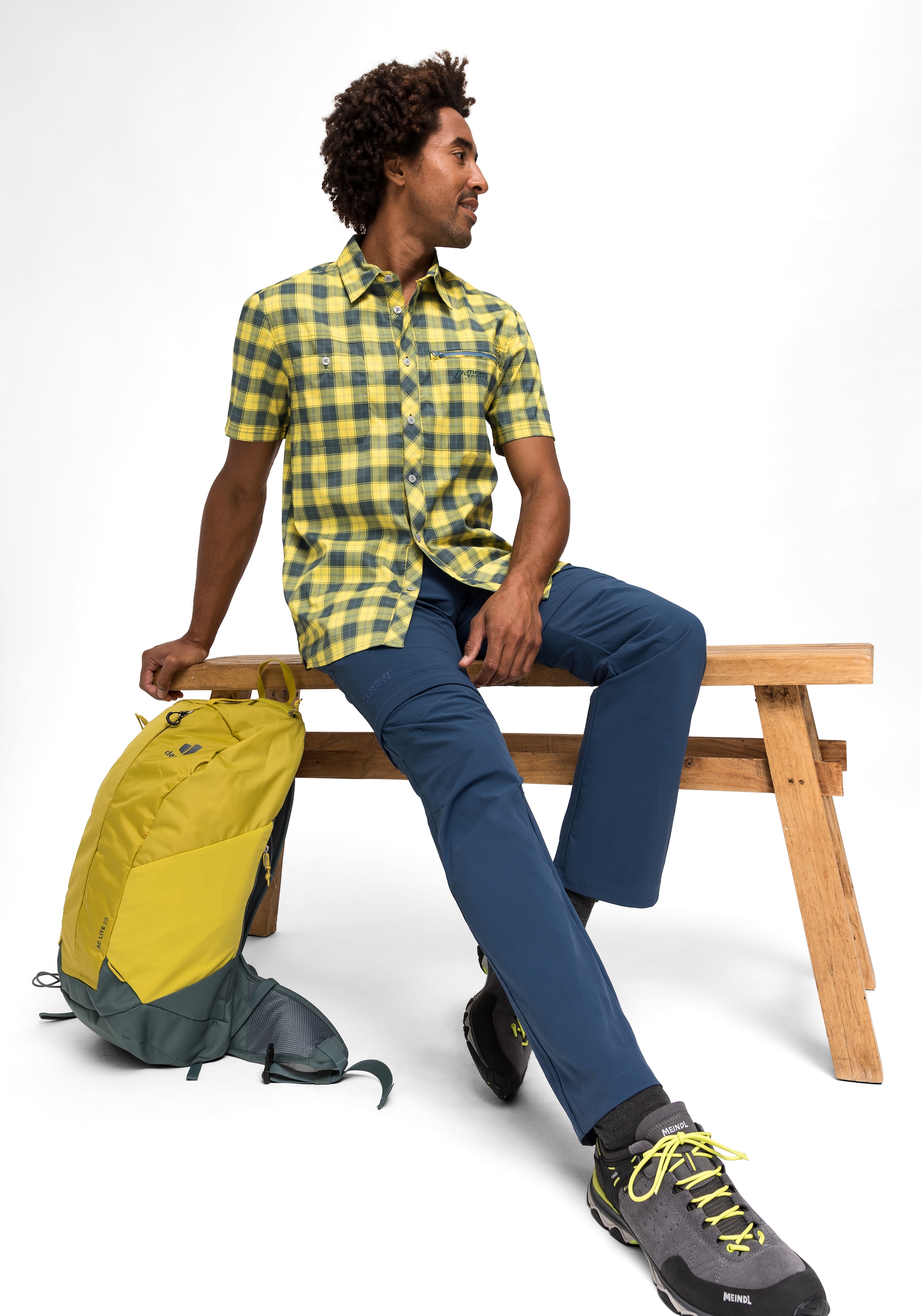 Maier Sports Outdoorhemd »Kasen S/S M«, kurzarm Herrenhemd, atmungsaktives  Wanderhemd, Karohemd online kaufen