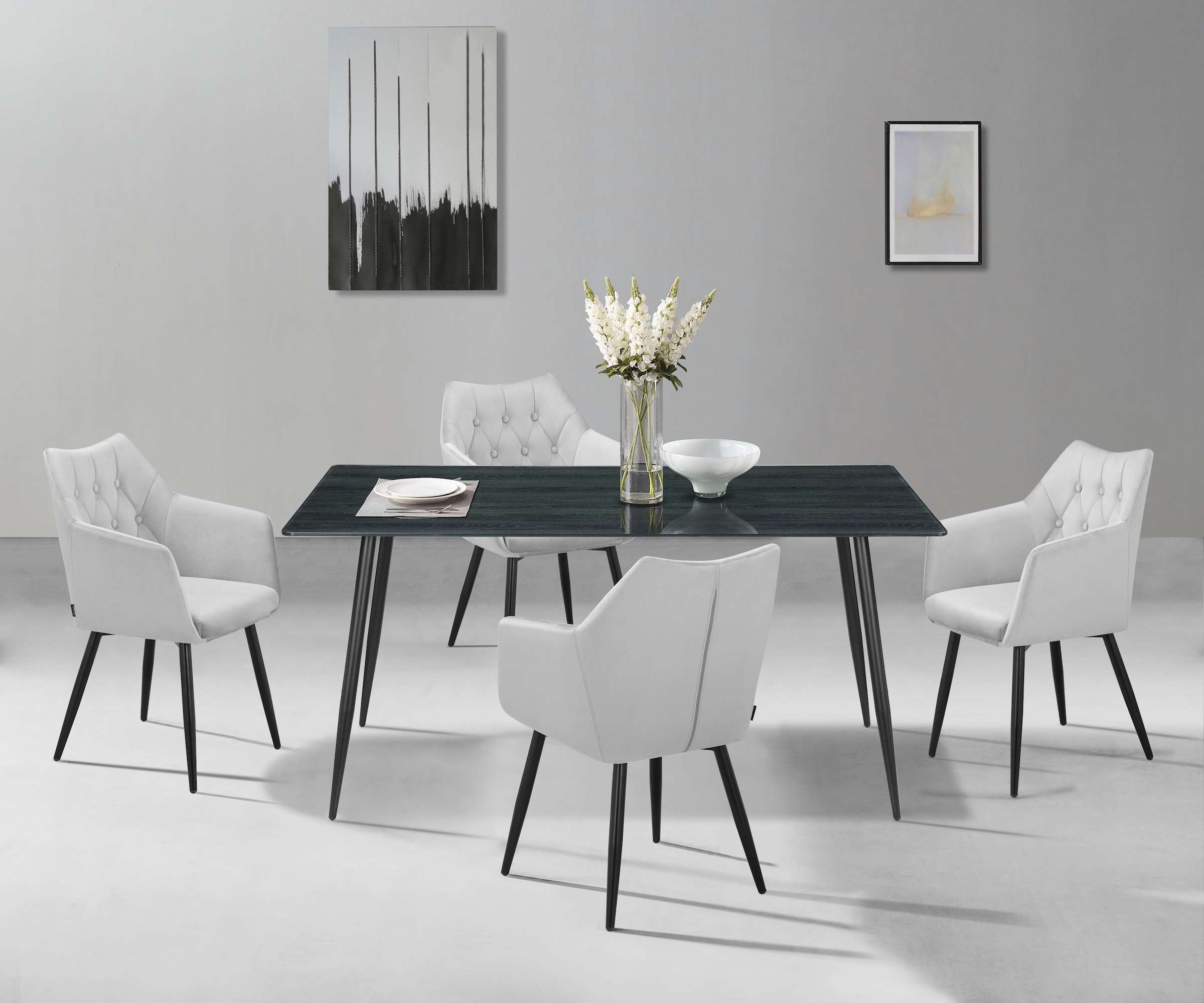 Home affaire Esstisch »Turah, TOPSELLER!«, (Tisch, Esstisch), mit Glasplatt günstig online kaufen