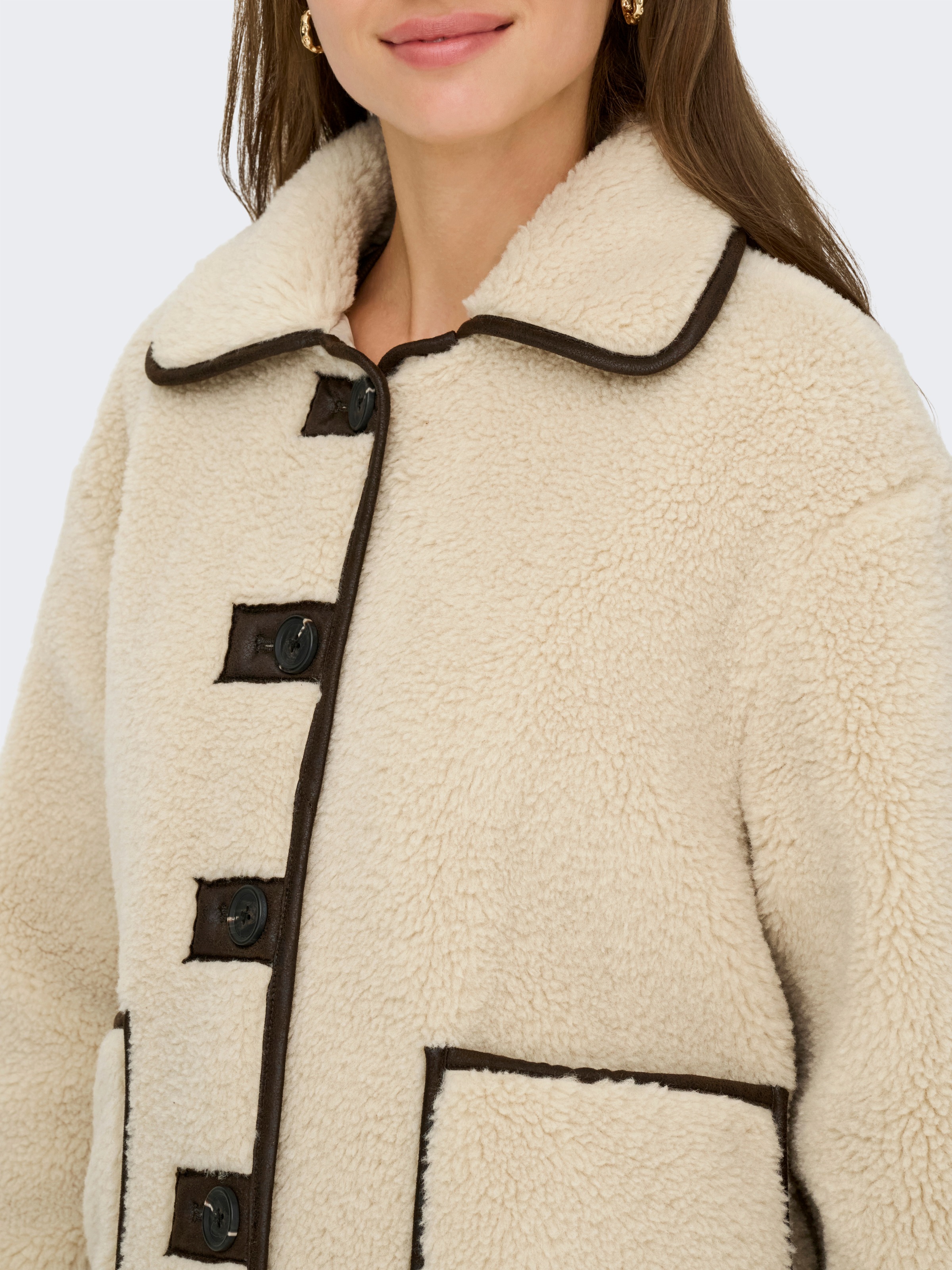 JDY Plüschjacke »JDYNOELLA LIFE TEDDY JACKET OTW NOOS« Kunstfaser