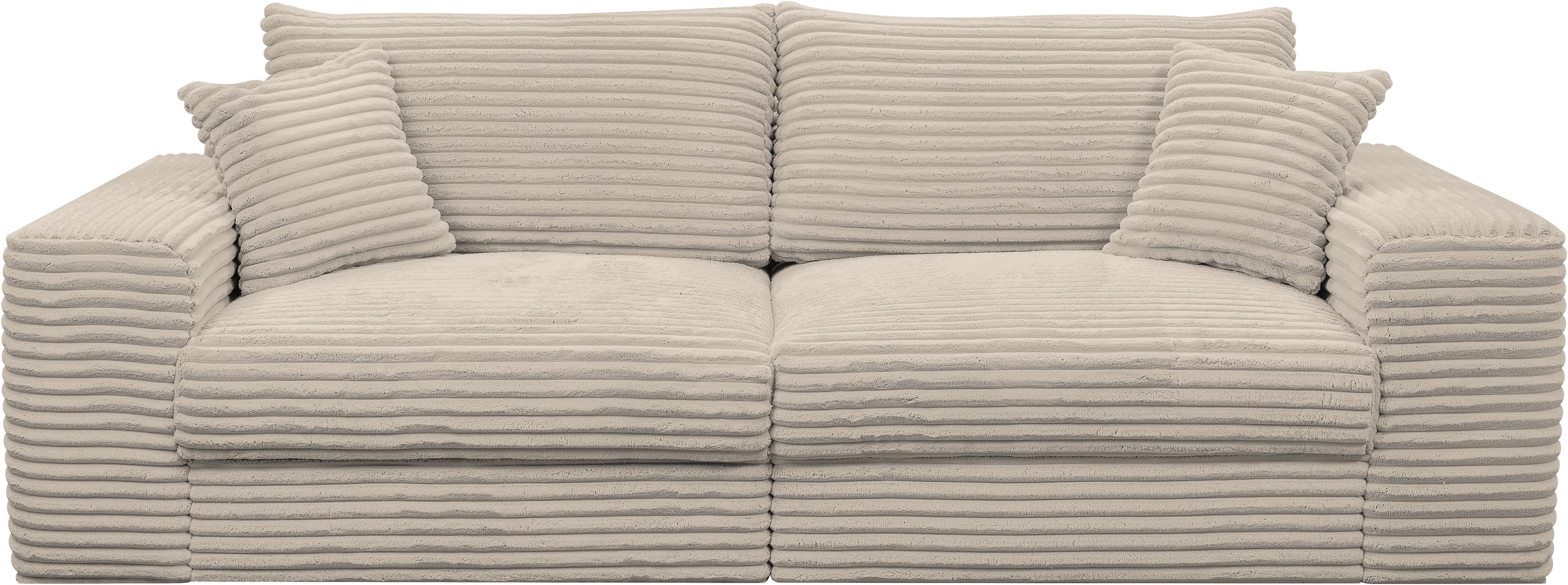 WERK2 Big-Sofa »Rozzana mit viel Platz und aktuellen Bezugsvarianten«, mit losen Rückenkissen
