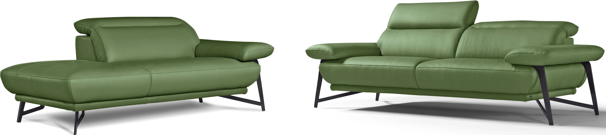 Egoitaliano Sofa »Anais, Design mit hohem Sitzkomfort, Fußfarbe schattengra günstig online kaufen