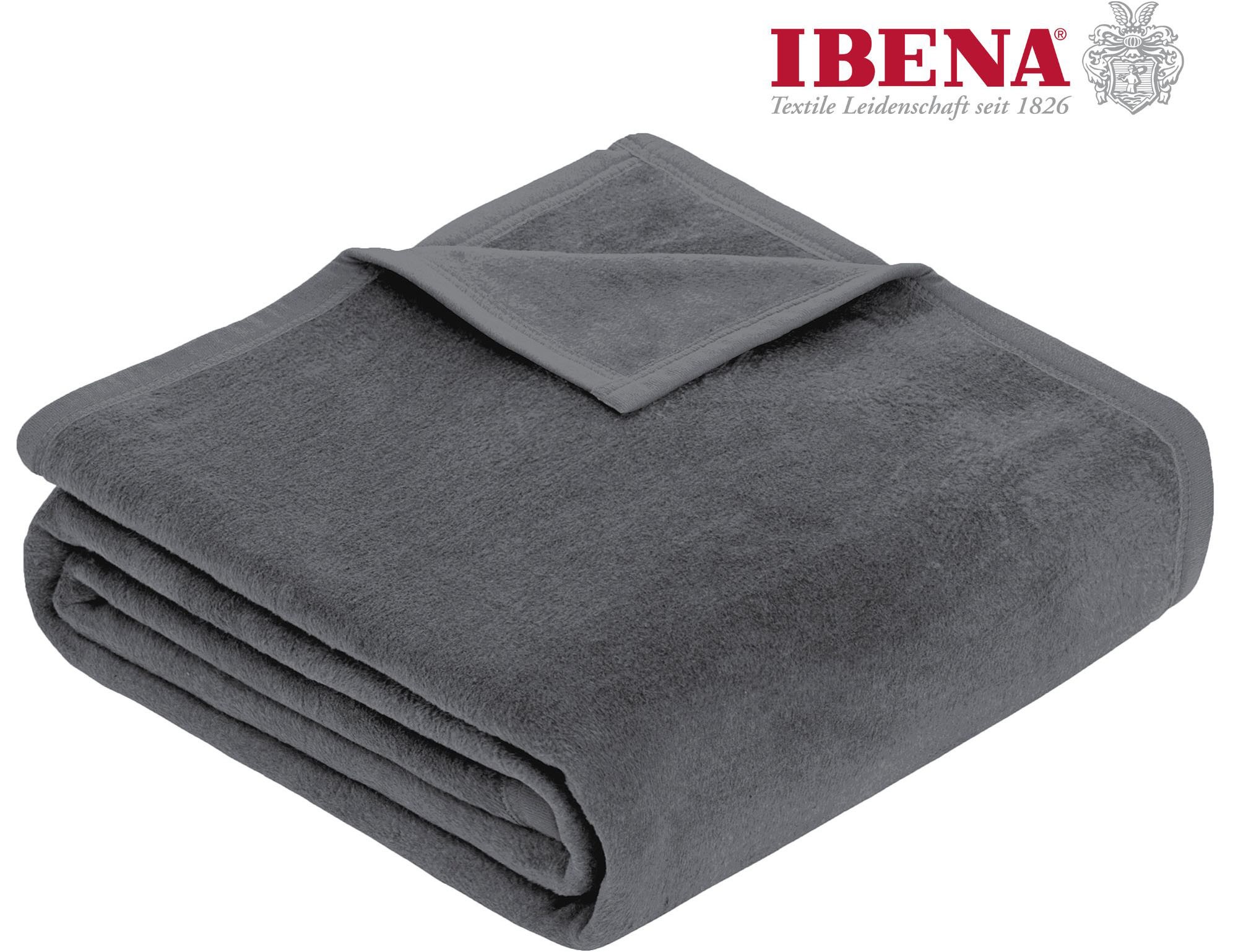 IBENA Wohndecke »Luxus«, verschiedene Größen, unifarbenes Design, Kuschelde günstig online kaufen