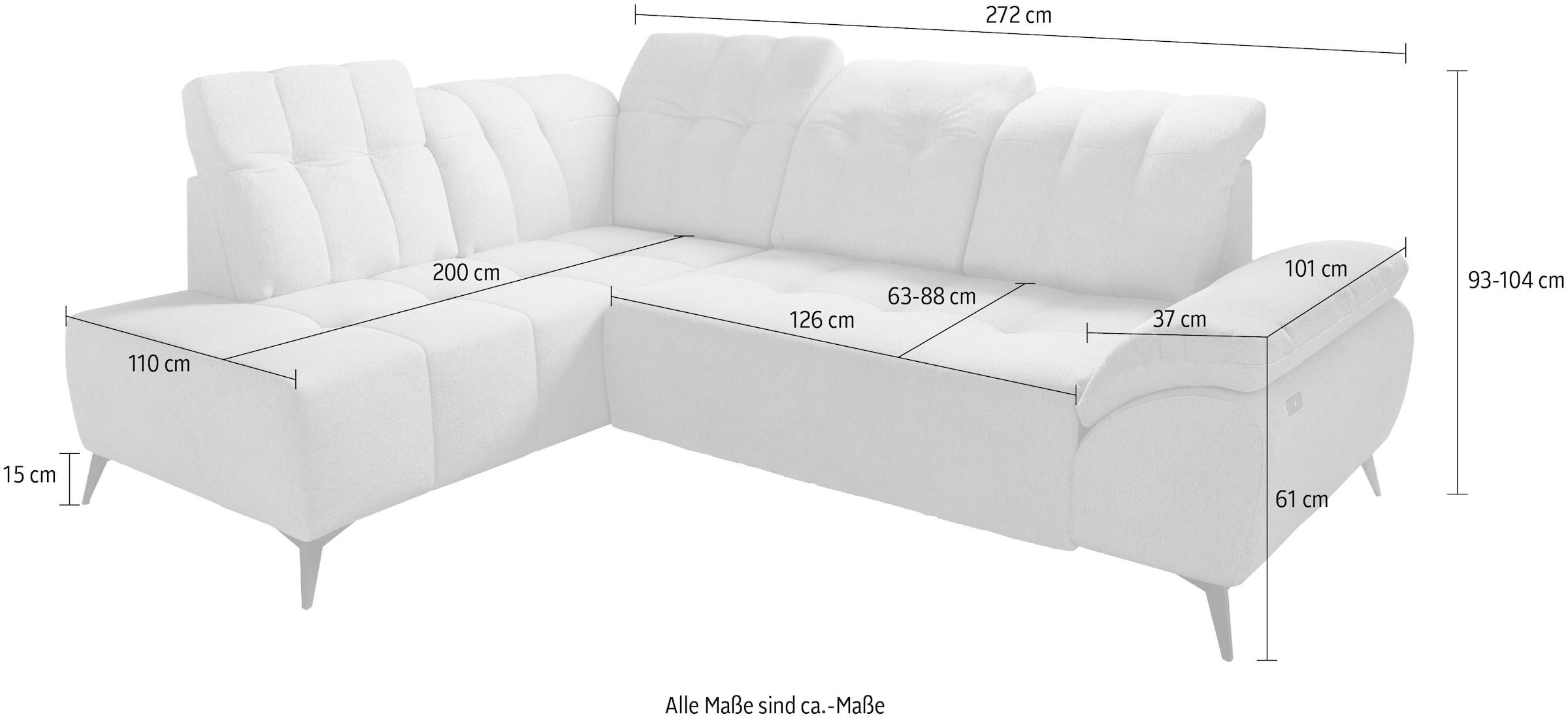 Home affaire Ecksofa »Fiore«