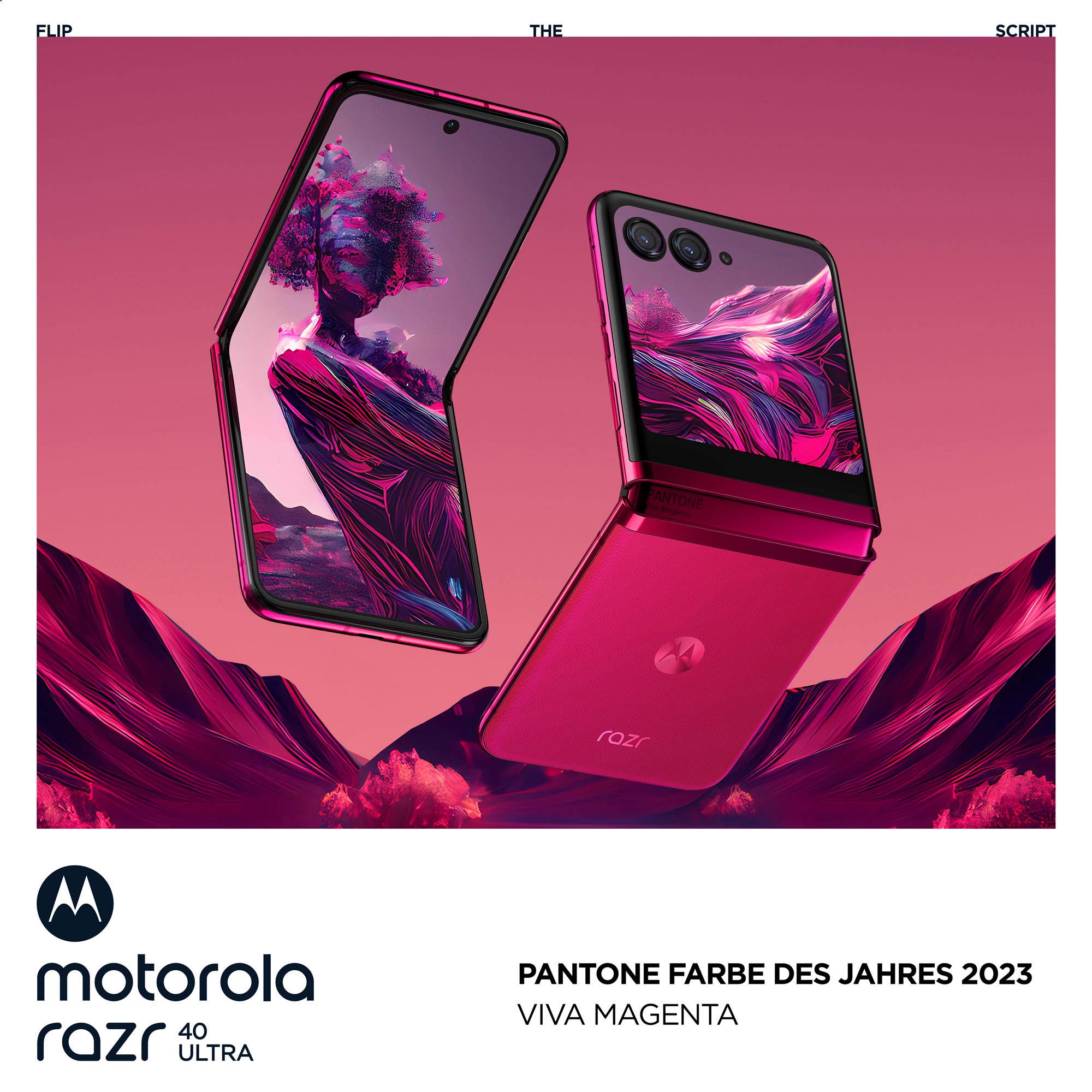 16. Bild von Motorola Smartphone »Motorola razr40 ultra«, Viva Magenta, 17,52 cm/6,9 Zoll, 256 GB Speicherplatz, 12 MP Kamera