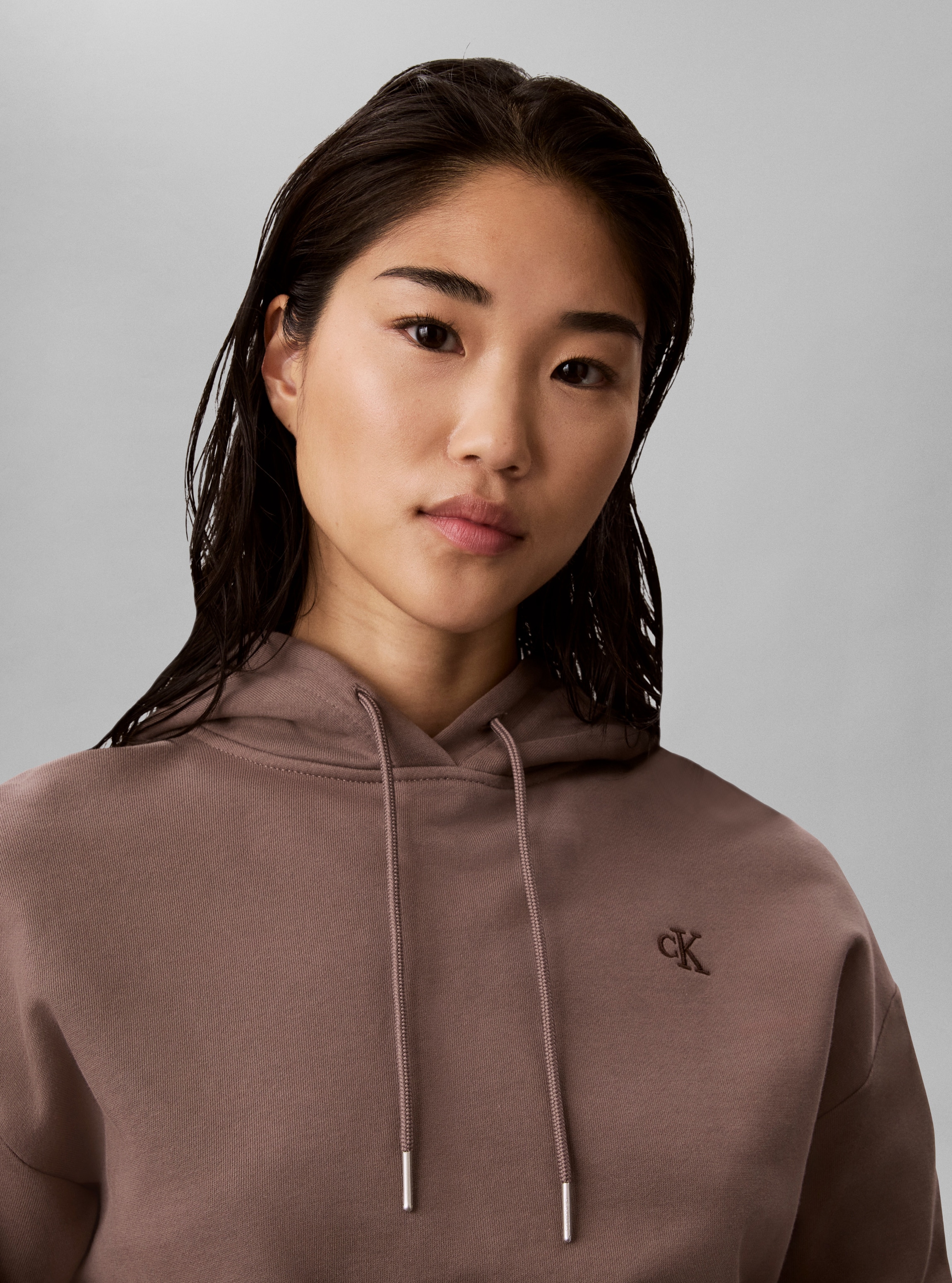 Calvin Klein Kapuzensweatshirt »MONOGRAM RELAXED FRENCH TERRY«, Relaxed fit mit Kapuze
