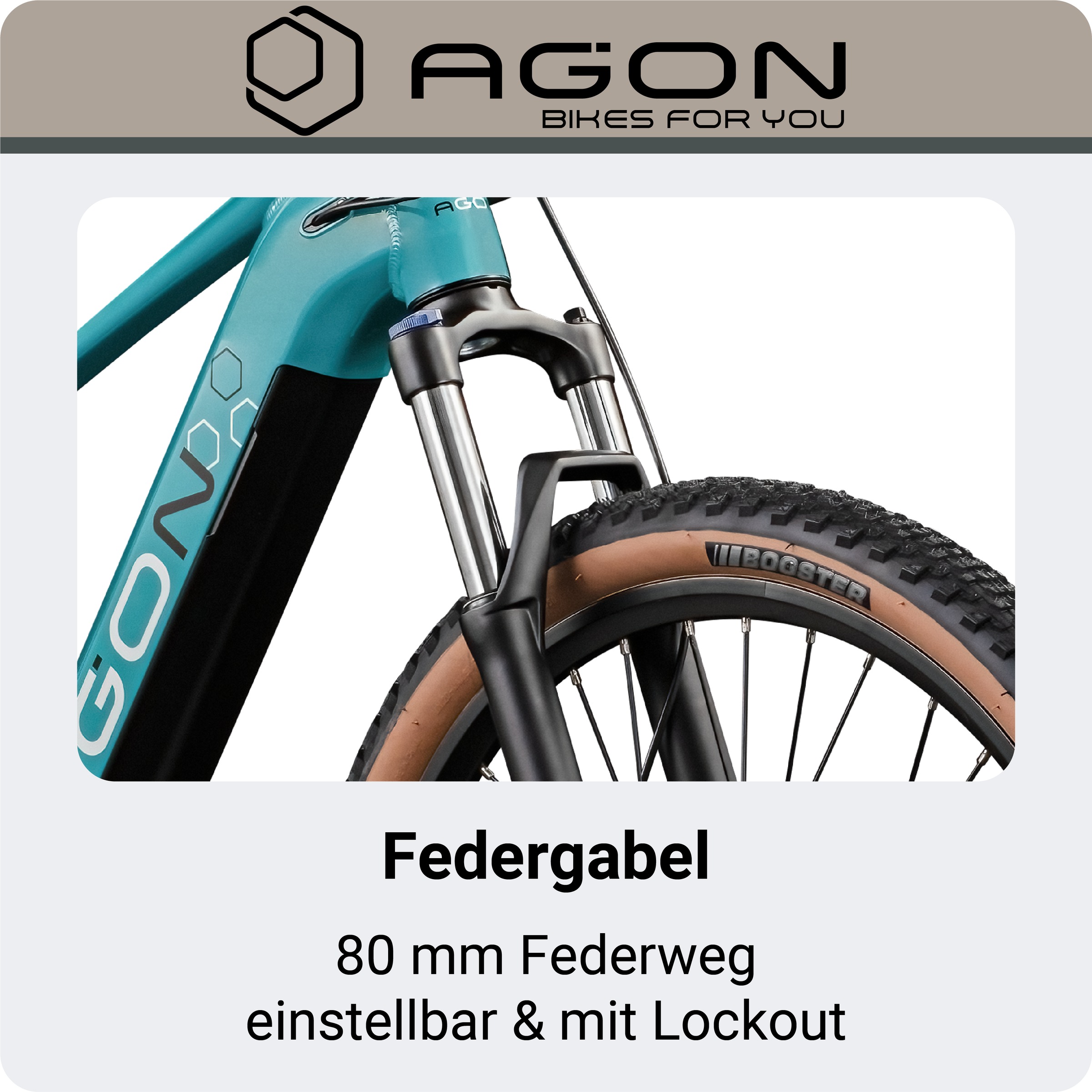 AGON »Alpha« 10 Gang Shimano Deore SGS T6000 Schaltwerk Kettenschaltung Heckmotor 250 W Pedelec, Elektrofahrrad für Damen u. Herren, MTB