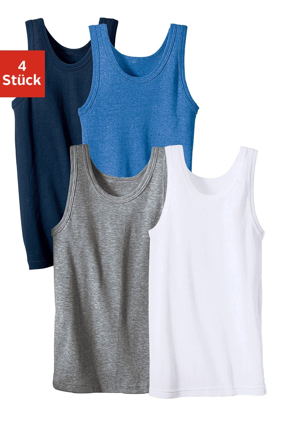 (Packung, schlichtes 4 Feinripp Basic aus Unterhemd, St.), im H.I.S Online-Shop kaufen