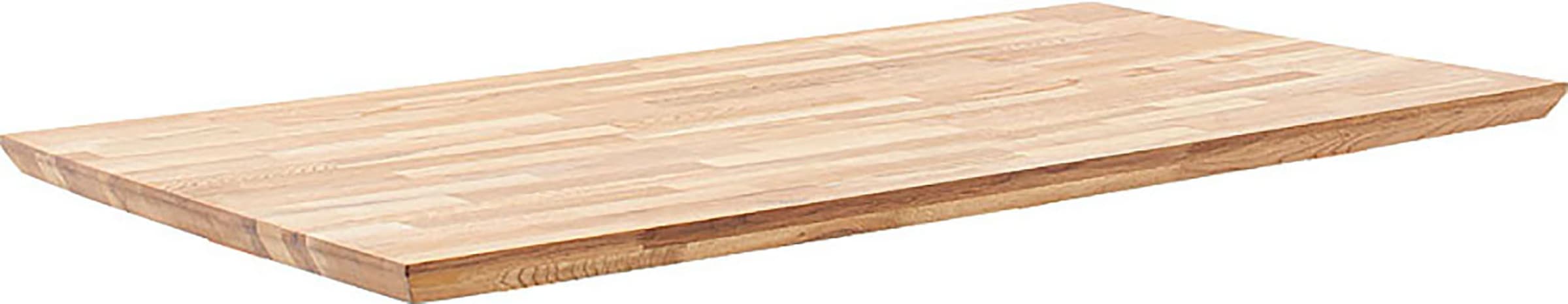 MCA living Esstisch »Zeballos, TOPSELLER!«, (1 St., Holztisch), U-Gestell aus pulverbeschichtetem Metall, Platte aus Zerreiche