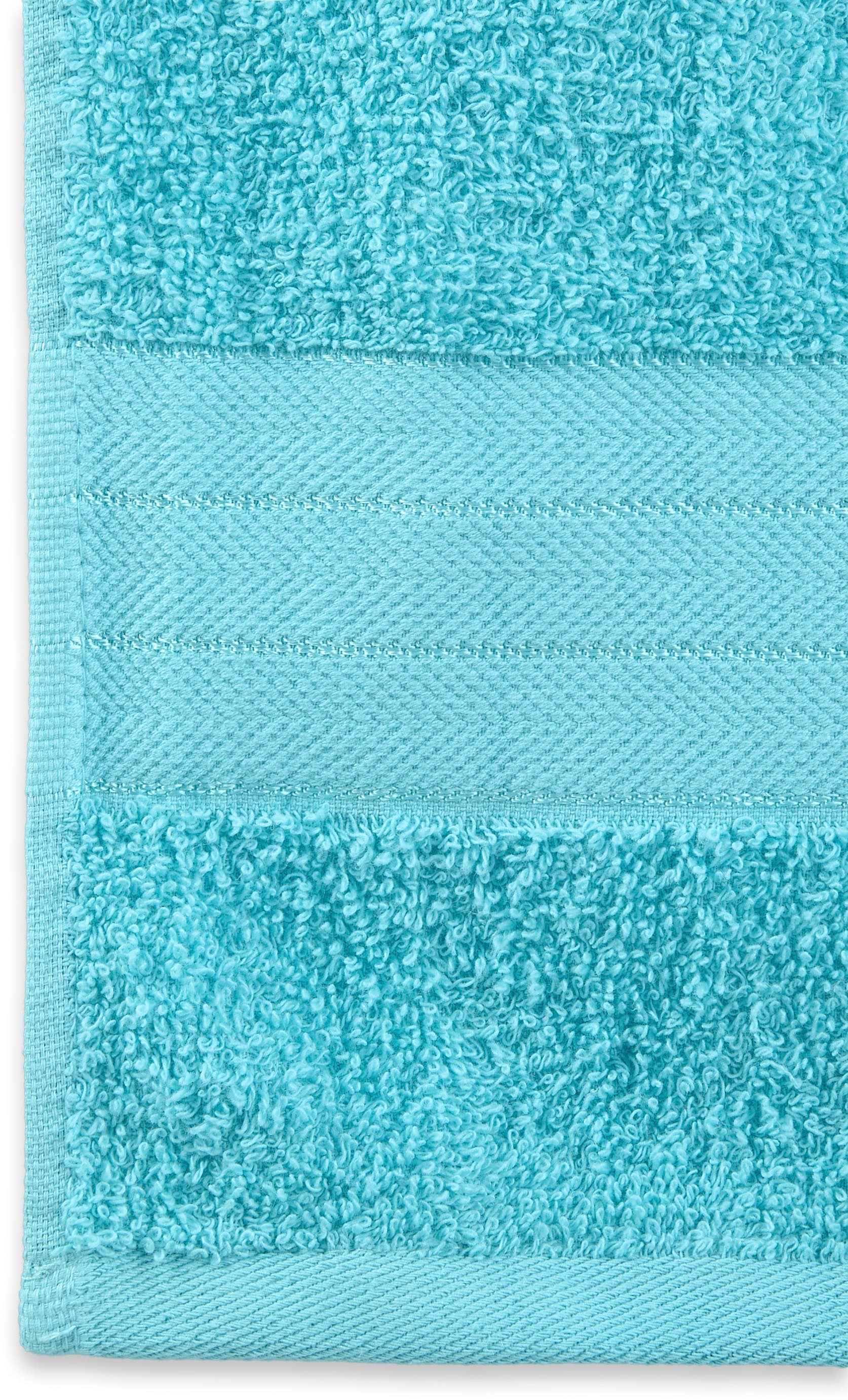 good morning Badetuch »Uni Towels«, (2 St., 2er Set Badetücher 70 x 140 cm), Baumwolle, Walkfrottee, Bordüre, 500 GSM, Einfarbig, ohne Aufhängung