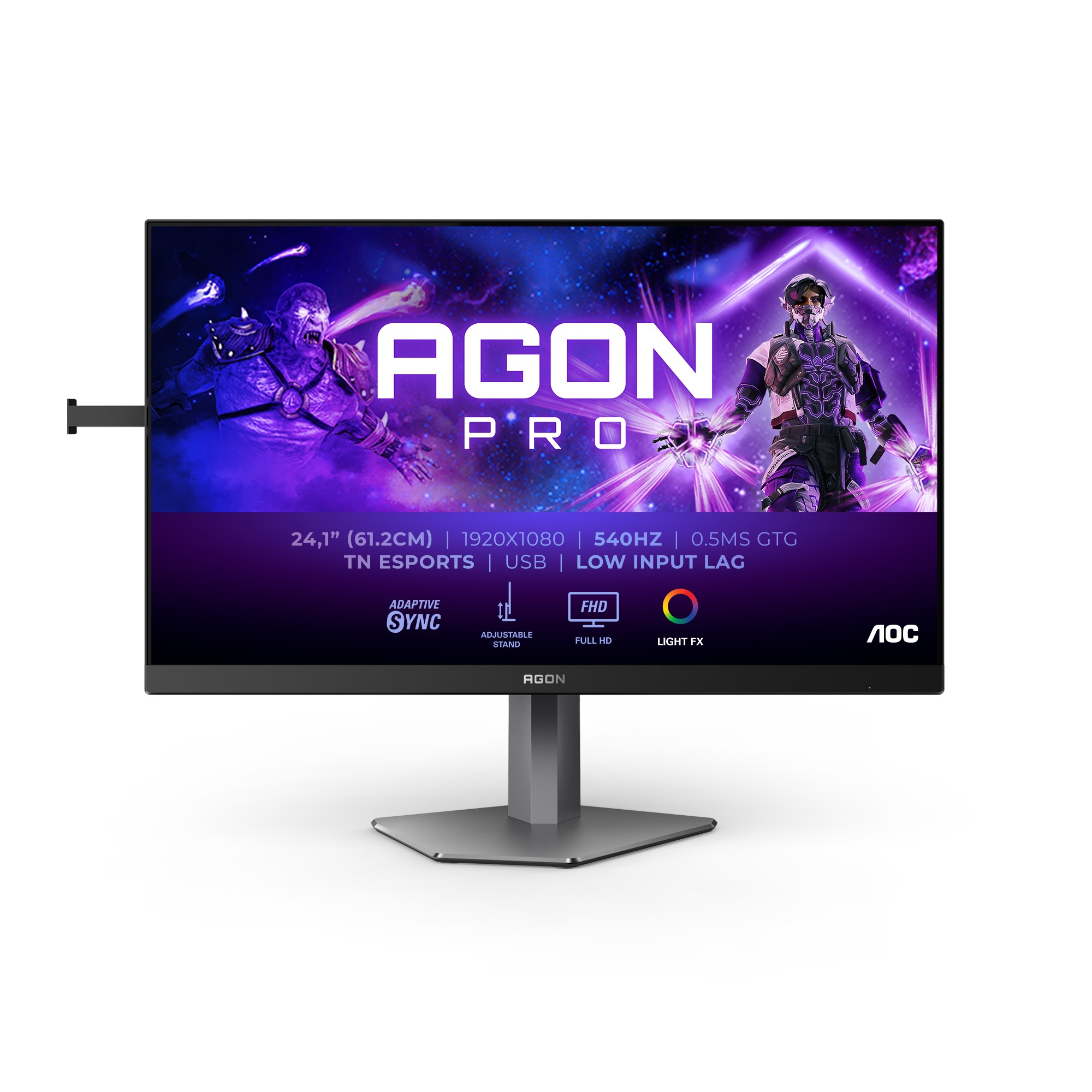 AOC Gaming-Monitor »AG246FK« 61,3 cm/24 ″  1920 x 1080 px Full HD 0,5 Reaktionszeit 540 Hz