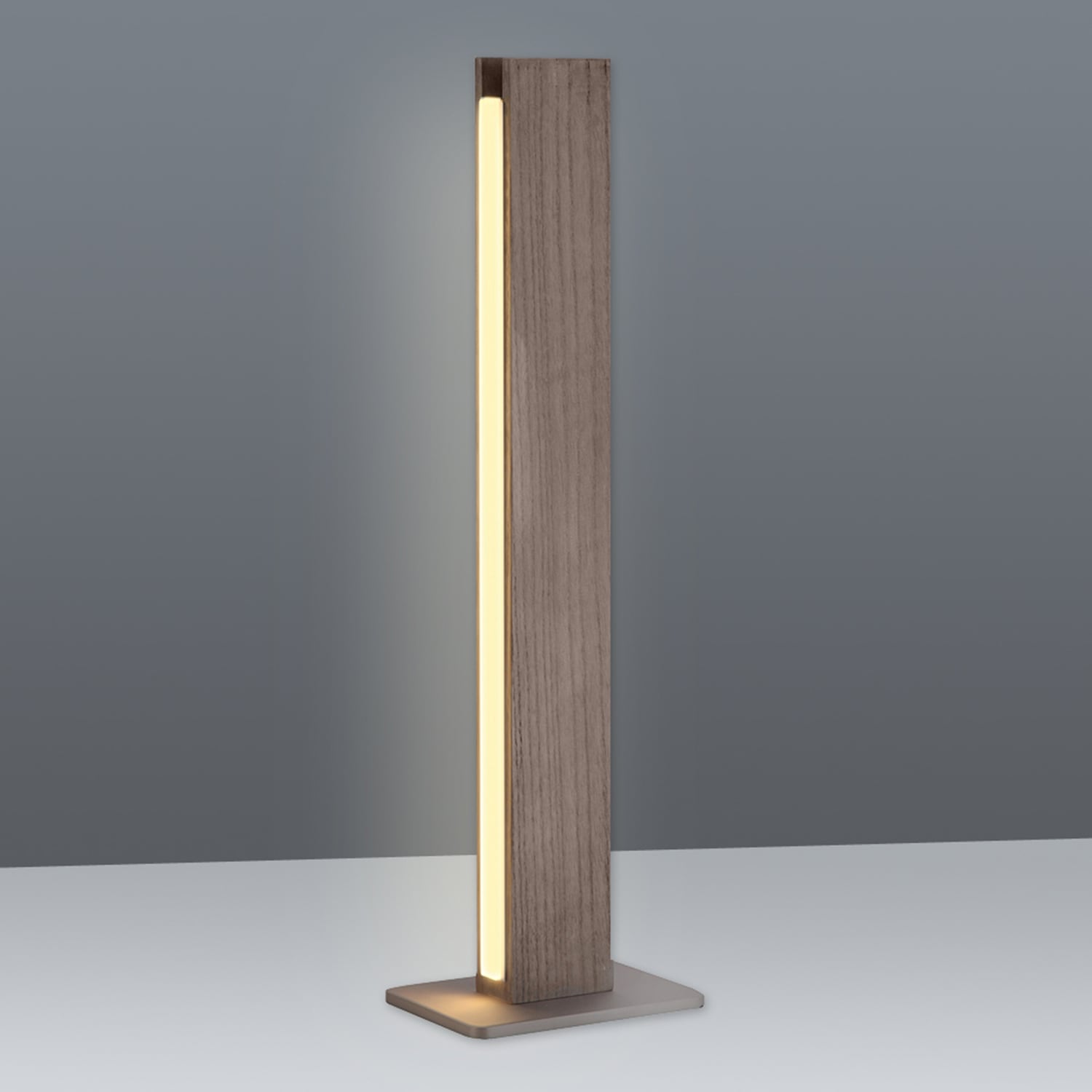 näve LED Tischleuchte »Straight« LED-Modul 1 Stk. Warmweiß dimmbar, Holzkorpus aus Esche, H: 51cm, LED warmweiß, Zuleitung 120cm