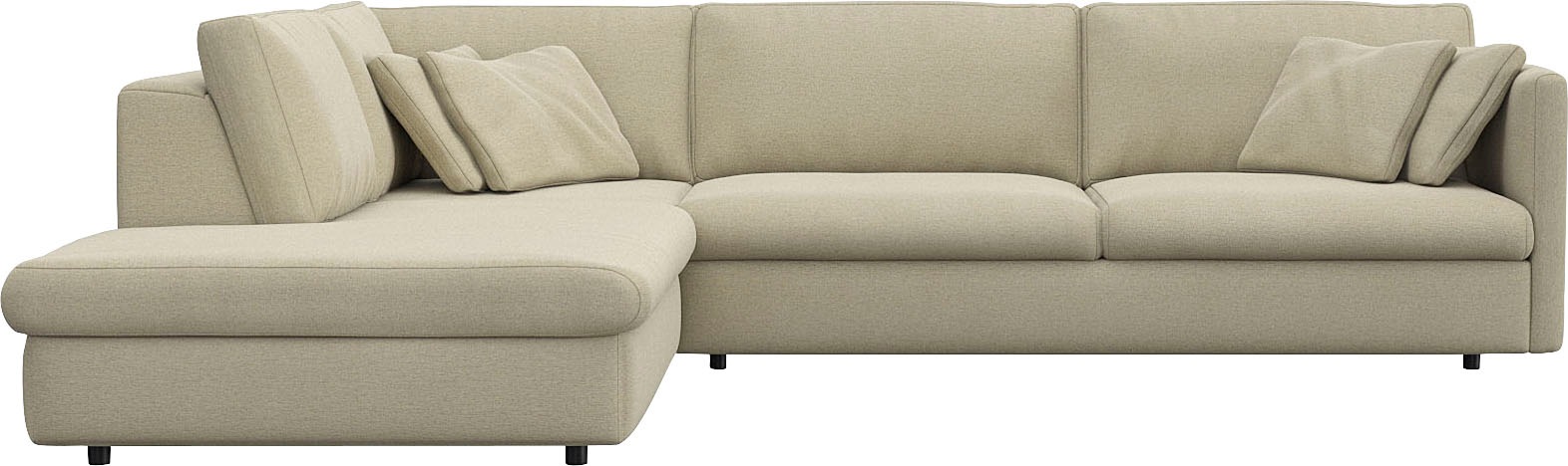 FLEXLUX Ecksofa »Lovane, elegant und zeitlos, bequem, L-Form«, Weich & ansc günstig online kaufen