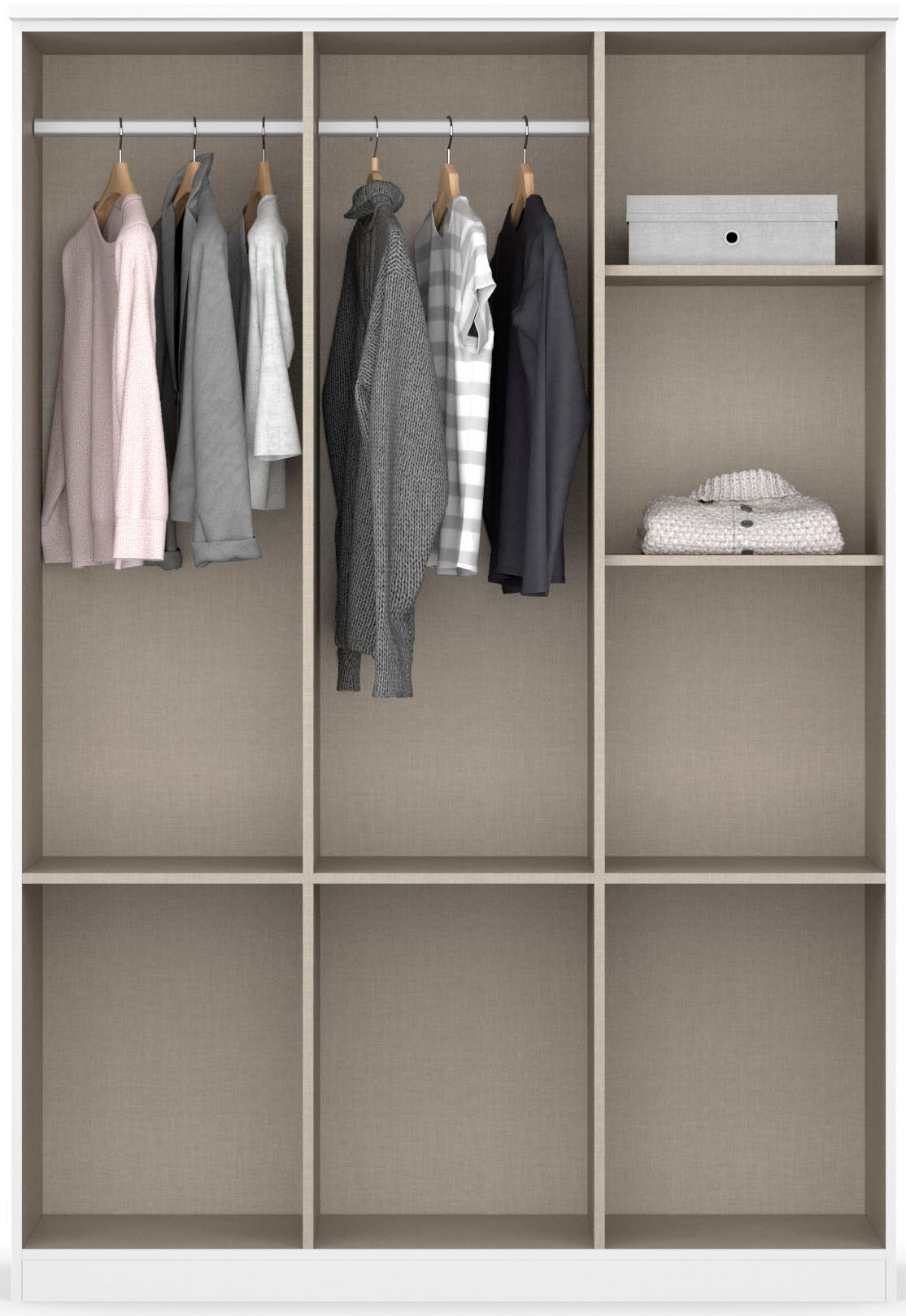 rauch Kleiderschrank »Kleiderschrank Schrank Garderobe deckenhoher Schrank BREMEN«, in vielen Farben und Ausführungen MADE IN GERMANY