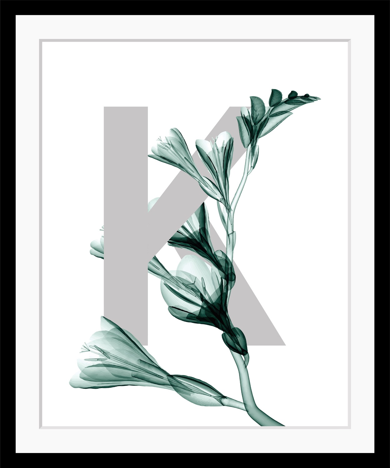 queence Bild »K-Flower« Buchstaben   Pflanzen   Pflanzenbilder günstig online kaufen