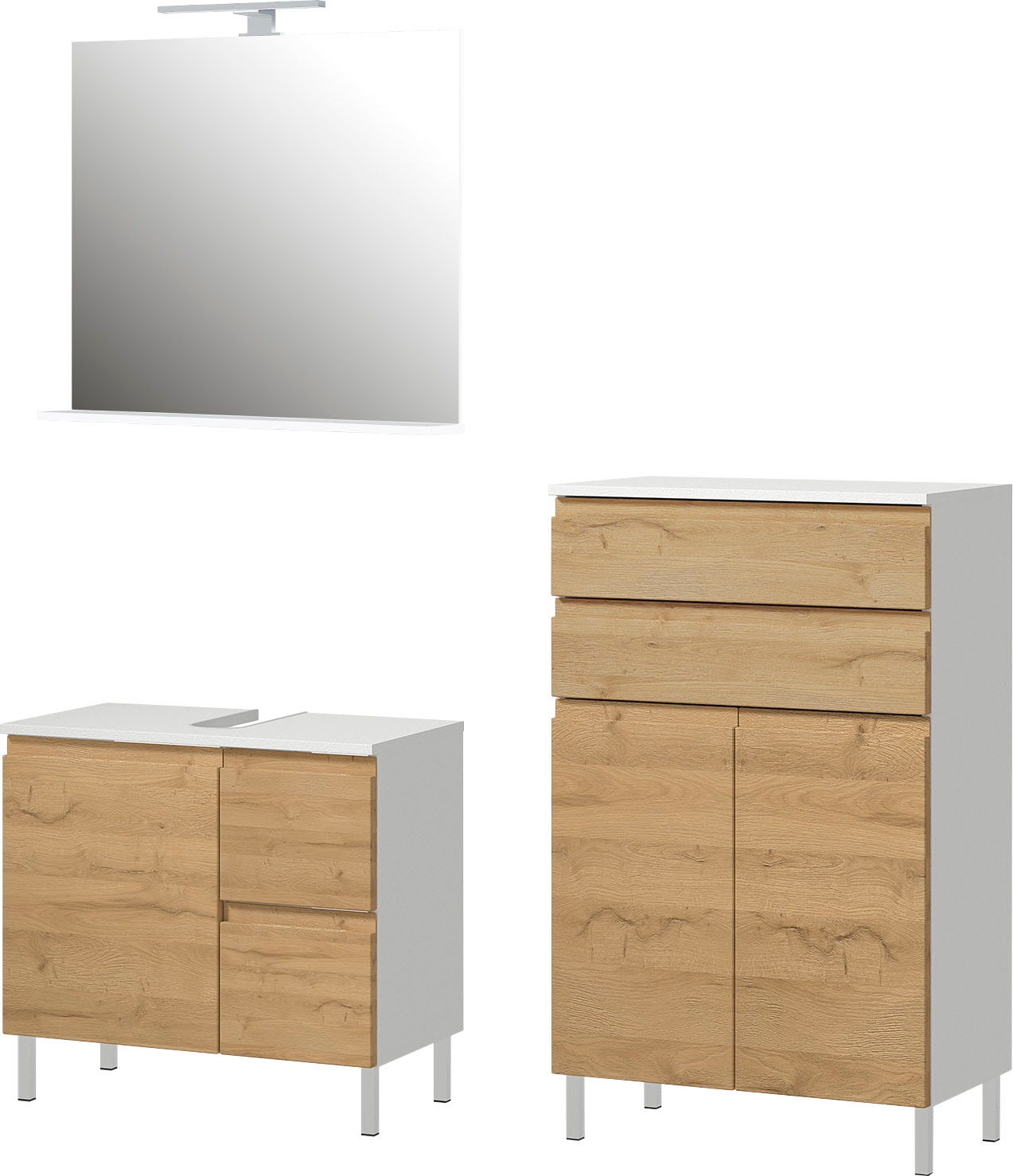GERMANIA Badmöbel-Set »Torrance«, (3 St.), Waschbecken-Unterschrank, Spiege günstig online kaufen