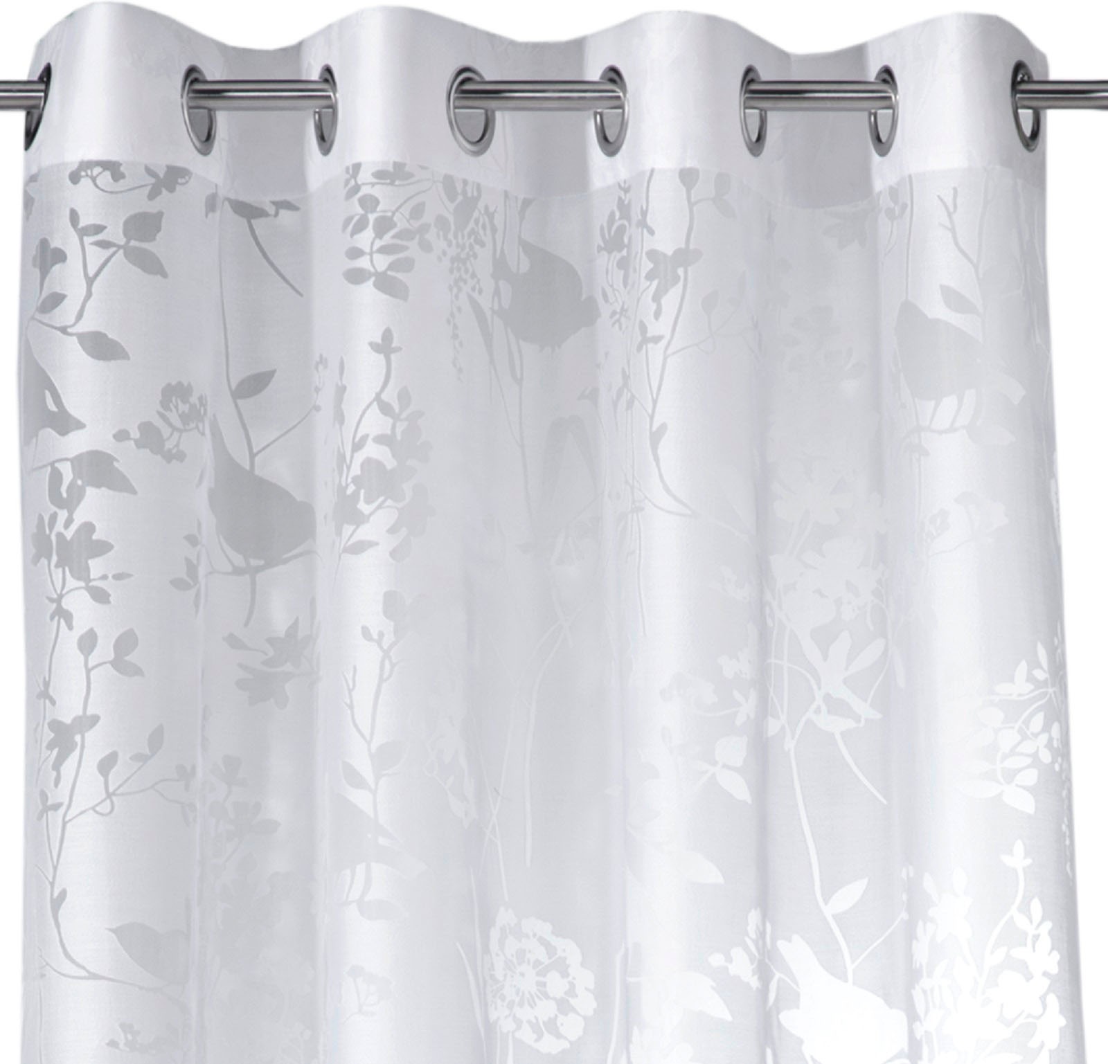 Weckbrodt Vorhang »Shorty«, (1 St.), Ausbrenner, Allover,transparent,Motiv günstig online kaufen