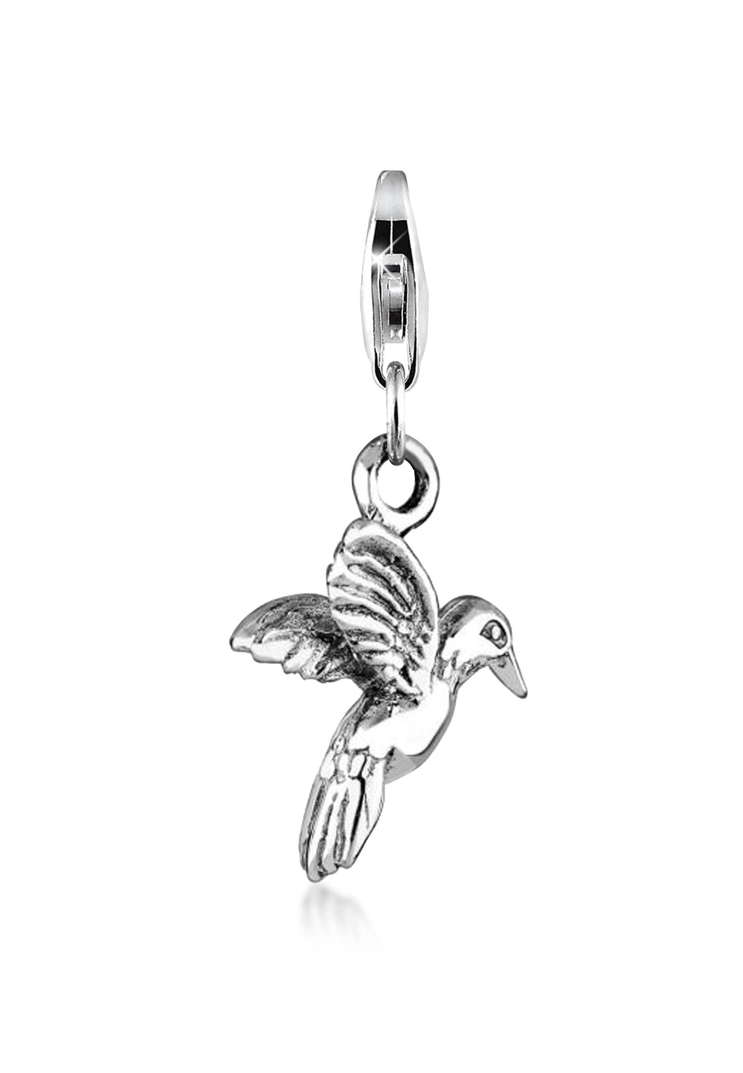 Nenalina Charm-Einhänger »Anhänger Kolibri Vogel 925 Silber«