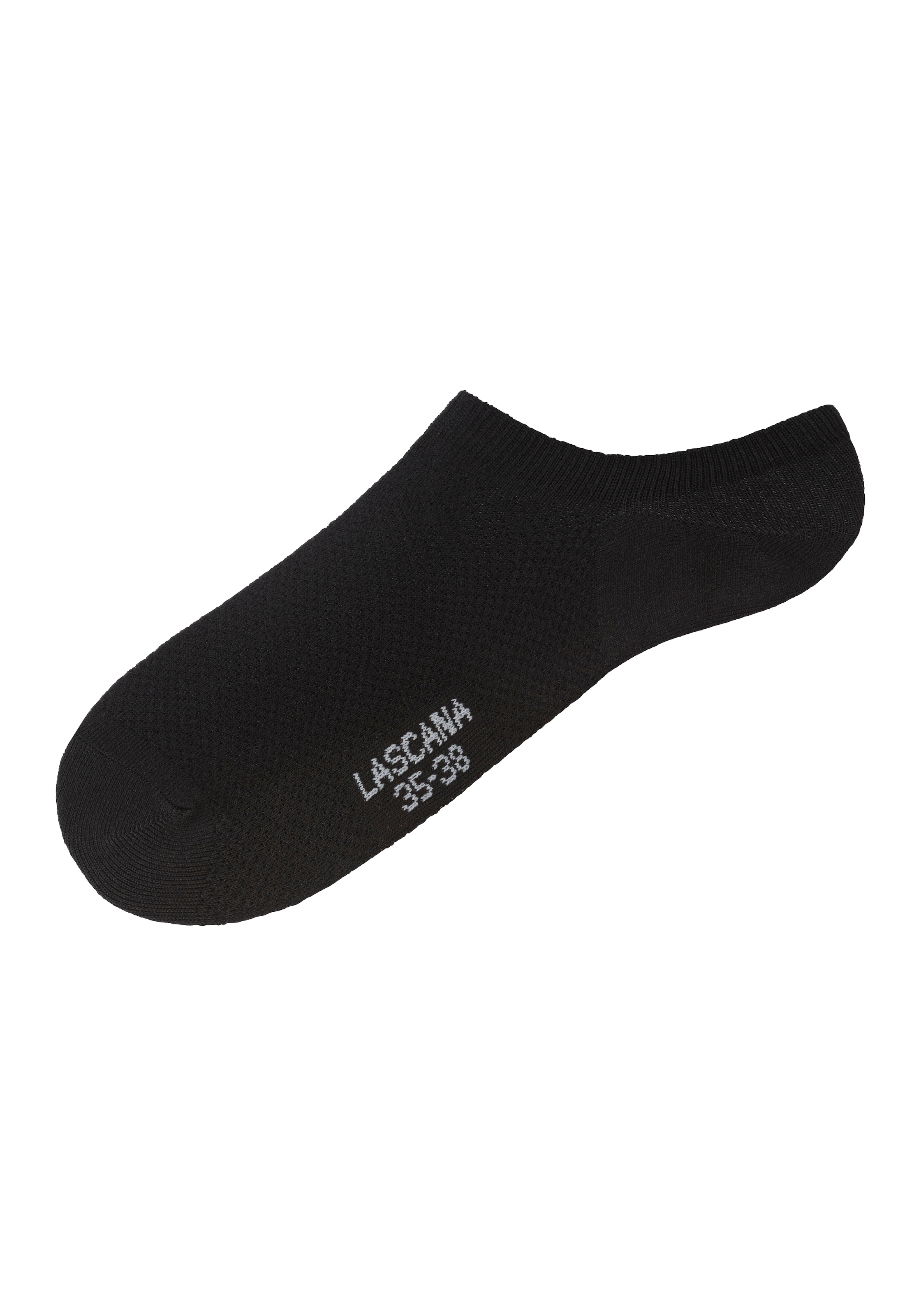 LASCANA ACTIVE Sneakersocken, (Packung, 7 Paar), mit Pikeestruktur und Silicon