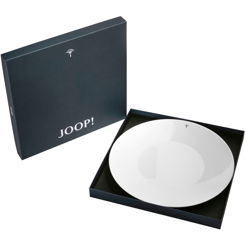 JOOP! Platzteller »JOOP! SINGLE CORNFLOWER«, (1 tlg.), hochwertiges Porzellan mit einzelner Kornblume als Dekor, Ø 33 cm