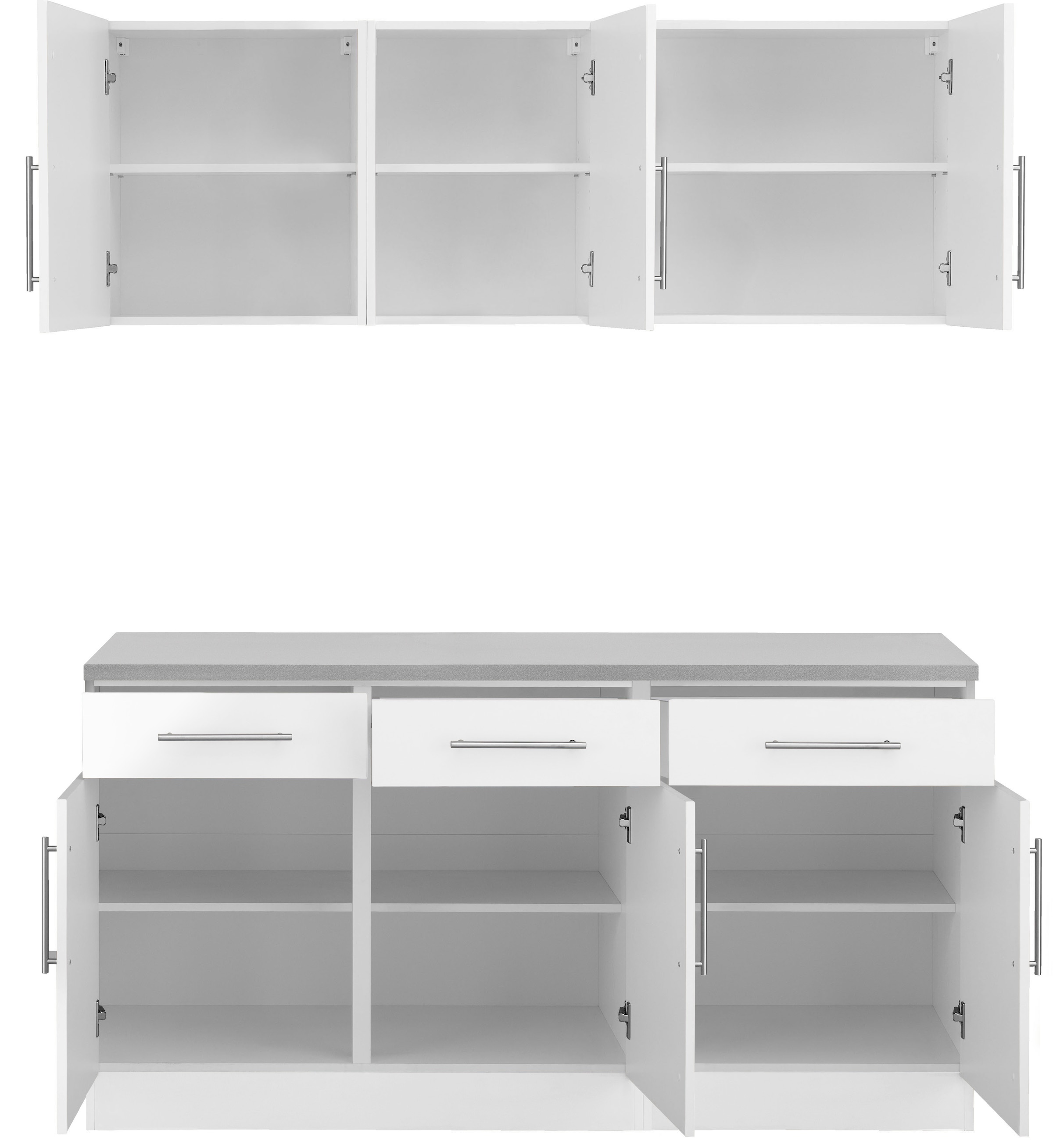 wiho Küchen Pantryküche »"Cali"«, ohne E-Geräte, Breite 160 cm