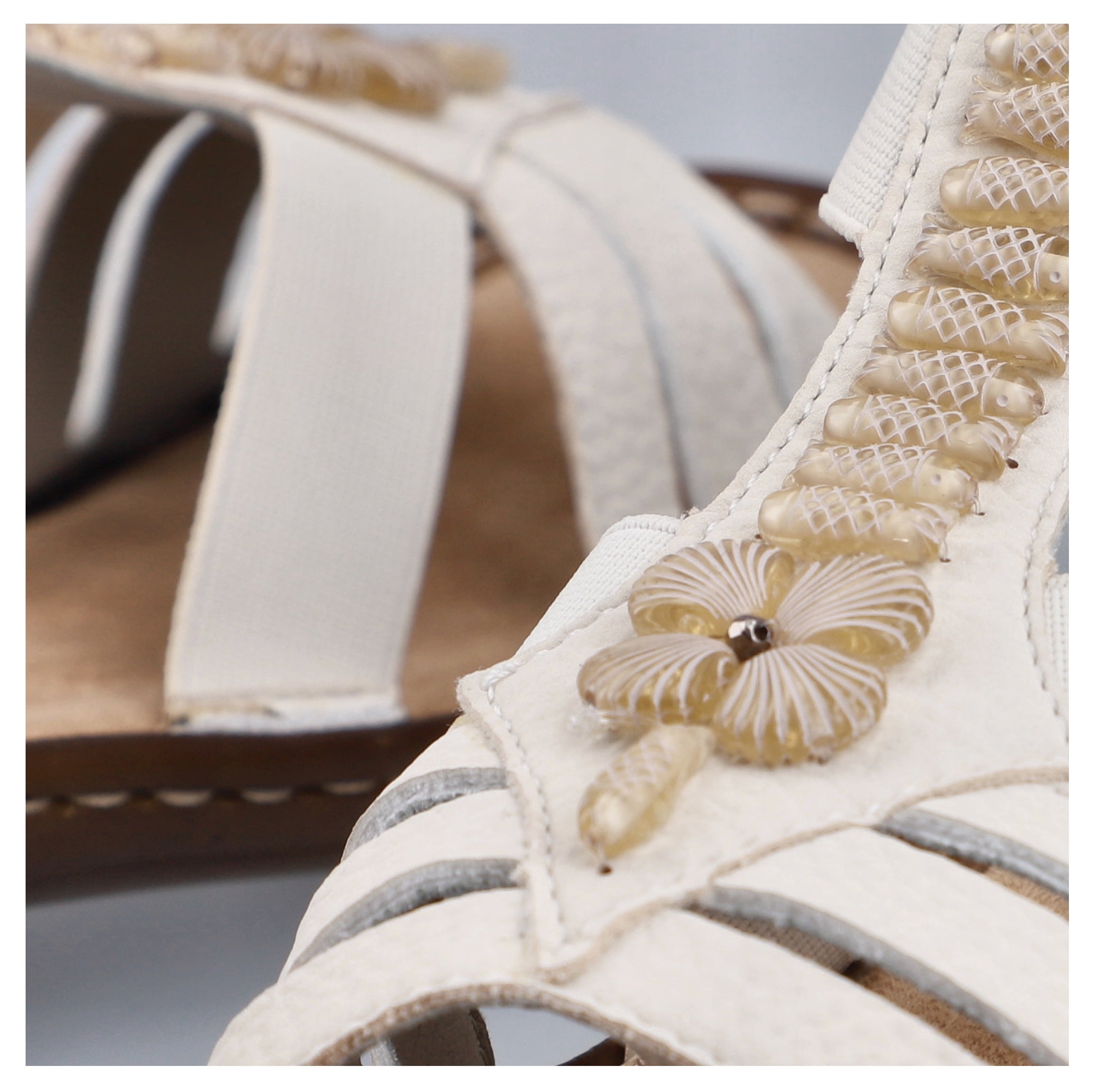 Rieker Riemchensandale  Sommerschuh, Sandalette, Keilabsatz, mit schöner Verzierung