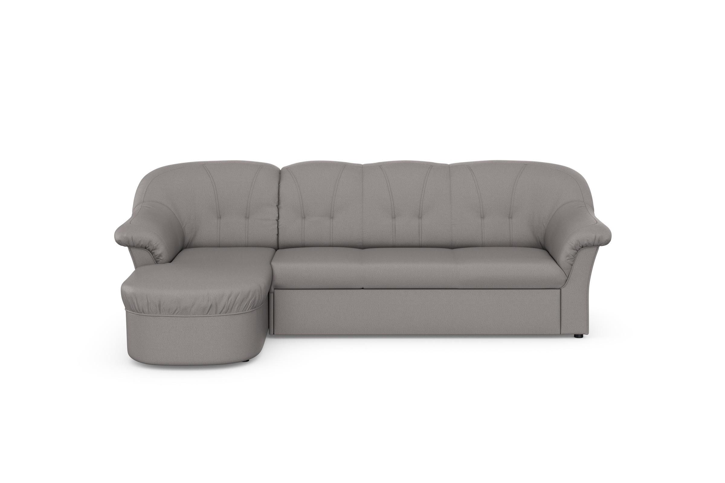 DOMO collection Ecksofa »Pegnitz, elegante Rückensteppung, kompakte Stellma günstig online kaufen