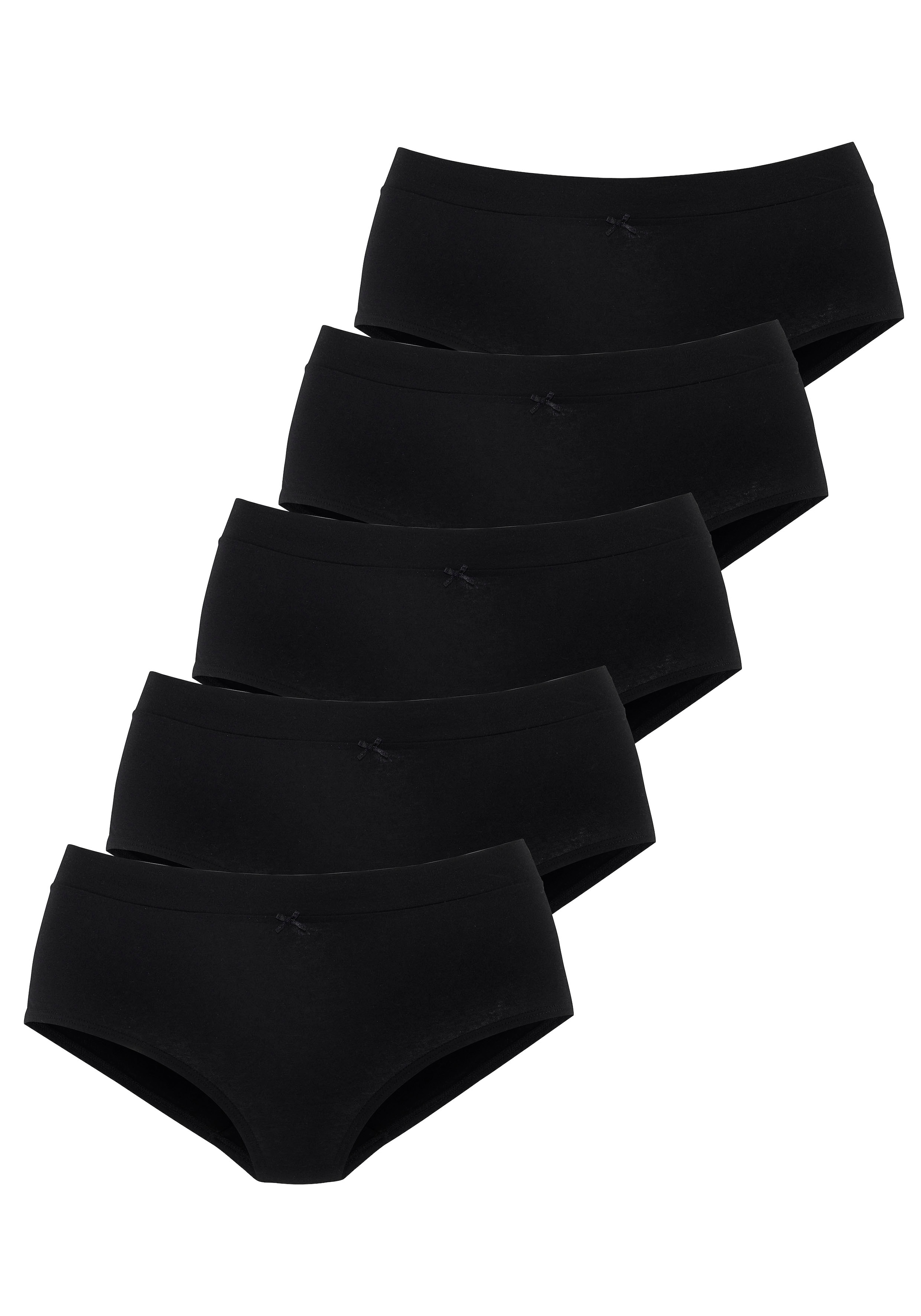 Vivance Taillenslip 5er-Pack,  mit breitem Bündchen ohne zusätzliches Gummi