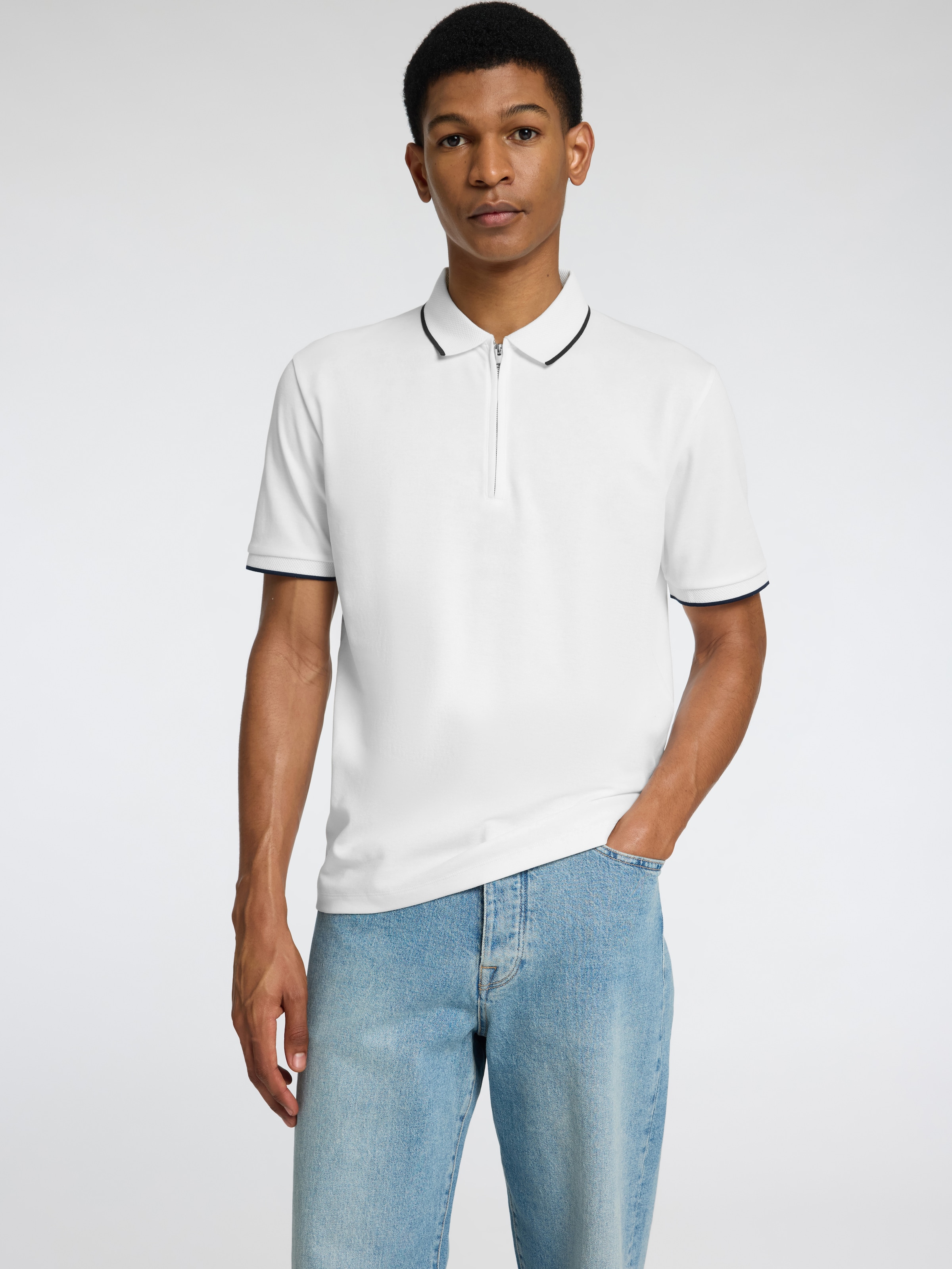 SELECTED »SLHFAVE SPORT ZIP SS POLO NOOS«